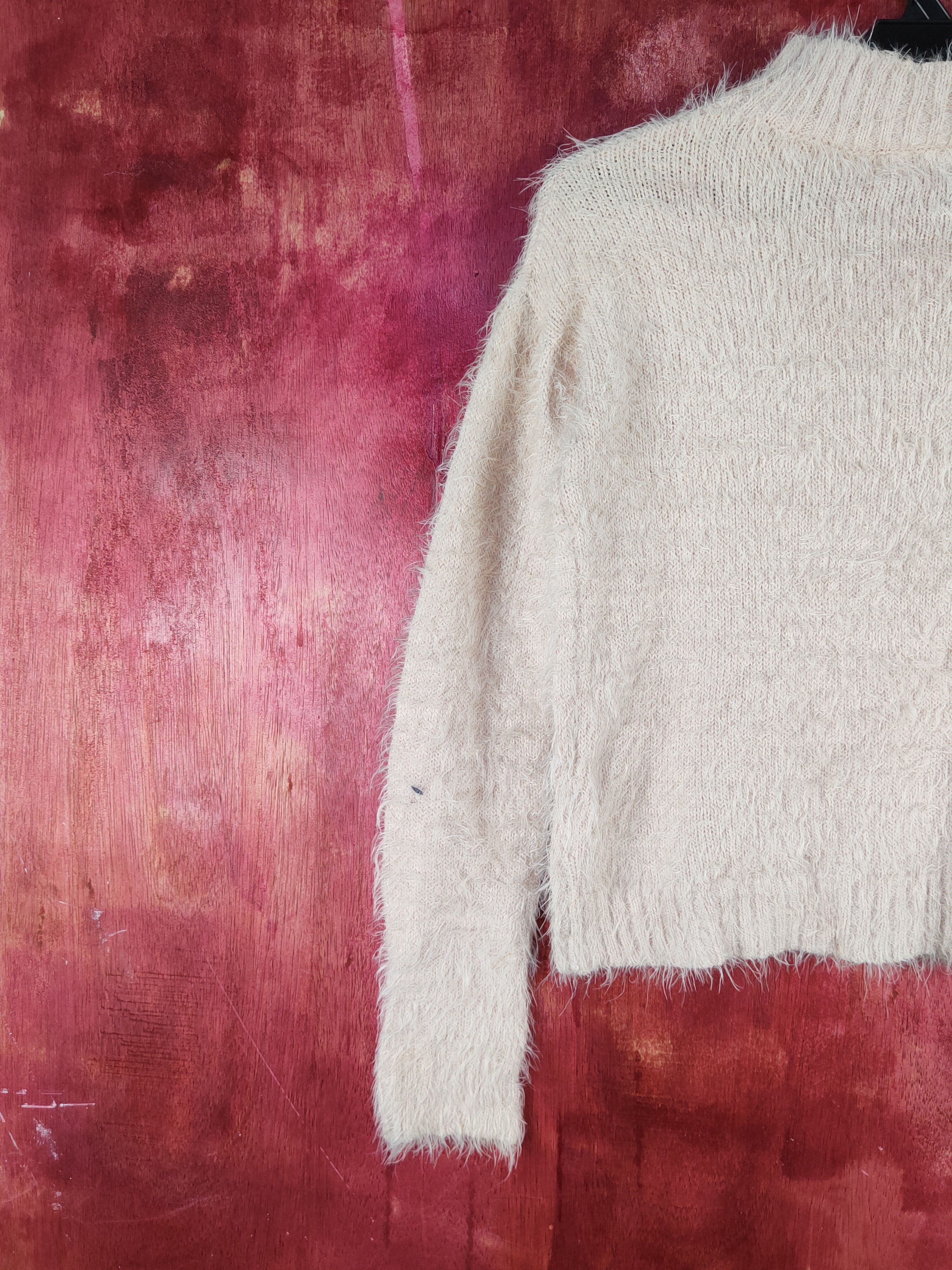 Japanese Brand × Vintage Vintage Artists Design Sorridere Peach Fur Mohair Knitwear Size M / US 6-8 / IT 42-44 - 8 Thumbnail