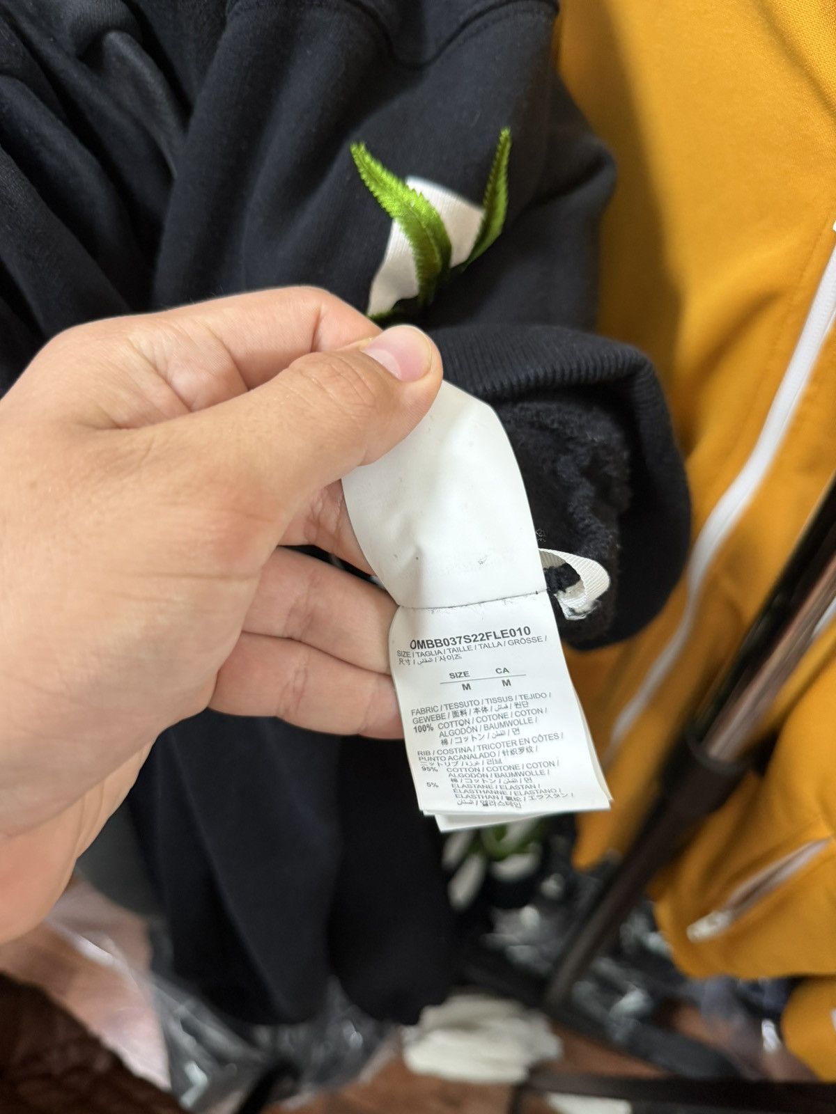 Off-White OFF WHITE HIGH WEED BLACK HOODIE Size US M / EU 48-50 / 2 - 8 Thumbnail