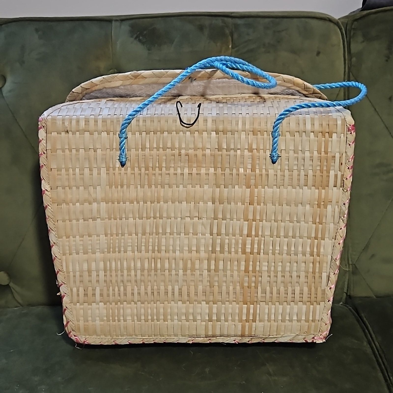 Other Rare! Martinique straw Floral embroidered tote bag Size ONE SIZE - 2 Thumbnail