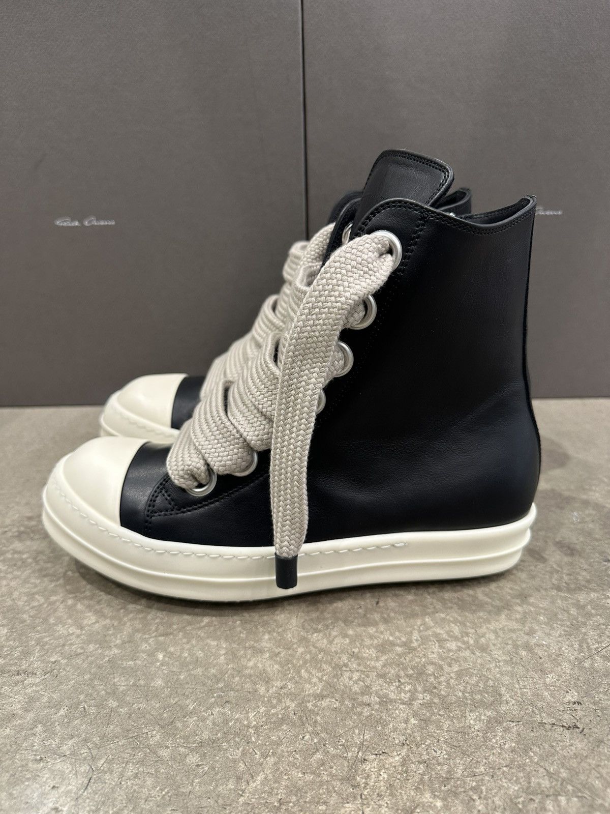 Rick Owens RICK OWENS - Jumbo High Black Milk Size US 7 / EU 40 - 3 Thumbnail