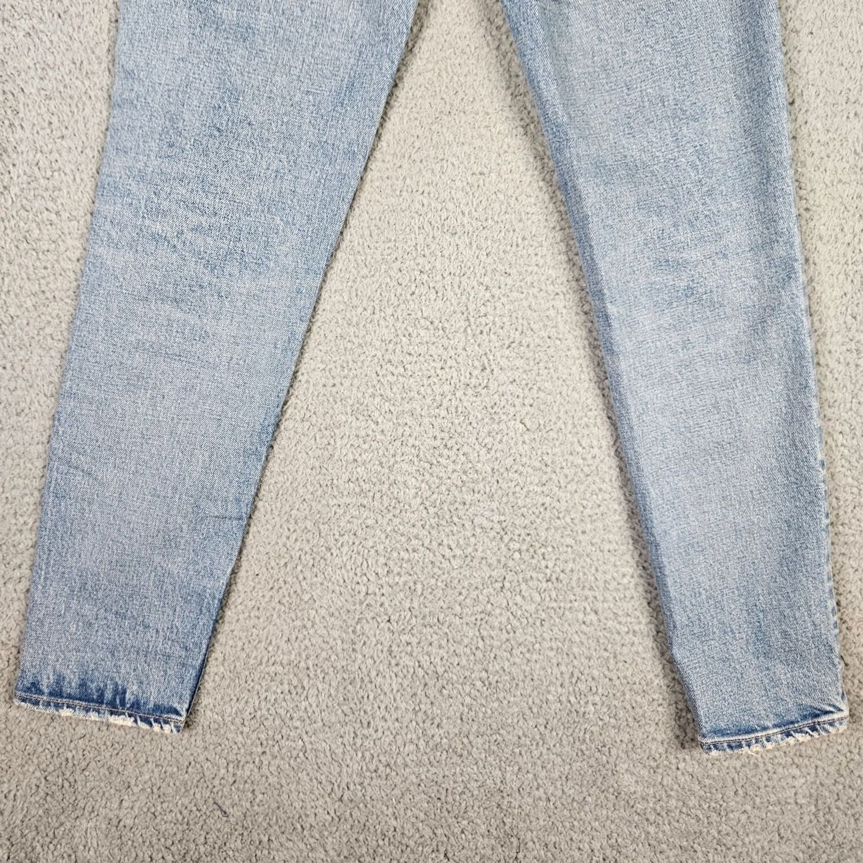 MOUSSY MOUSSY Jeans Women's Light Blue High Waist Casual Size 23 Denim Blue Regular Fit 23s Japan Mens? Size 40" / US 18 - 5 Thumbnail