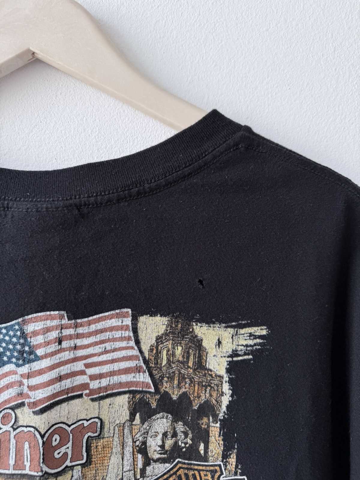Harley Davidson Vintage 2015 Harley Davidson Police Girl T Shirt Size US XL / EU 56 / 4 - 9 Thumbnail