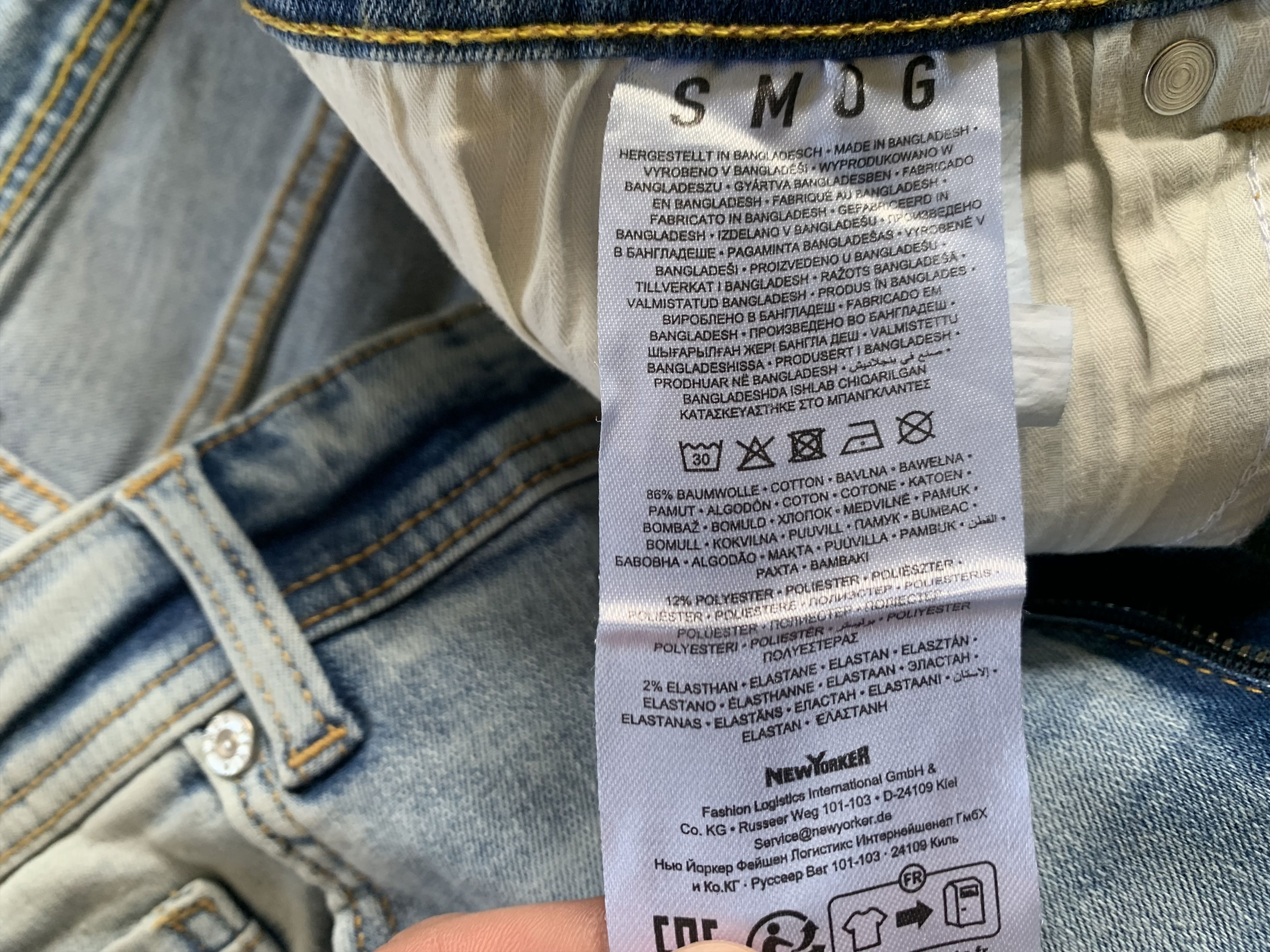 Other Mens New Smog Light Blue Distressed Denim Shorts Size US 34 / EU 50 - 10 Thumbnail