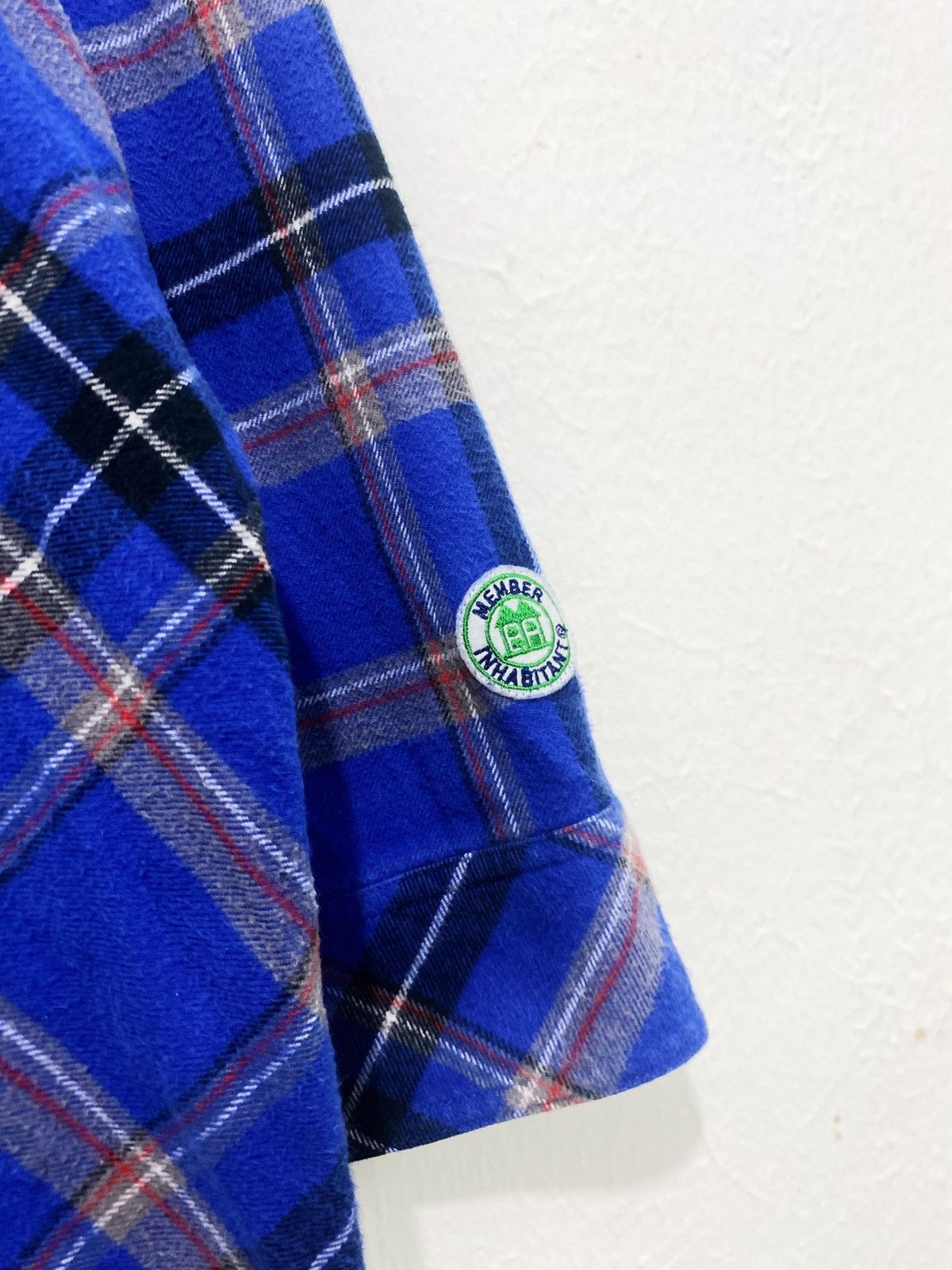 INHABIT Inhabitant Flannel Three-Quarter Length Sleeve Button Up Size US S / EU 44-46 / 1 - 5 Thumbnail