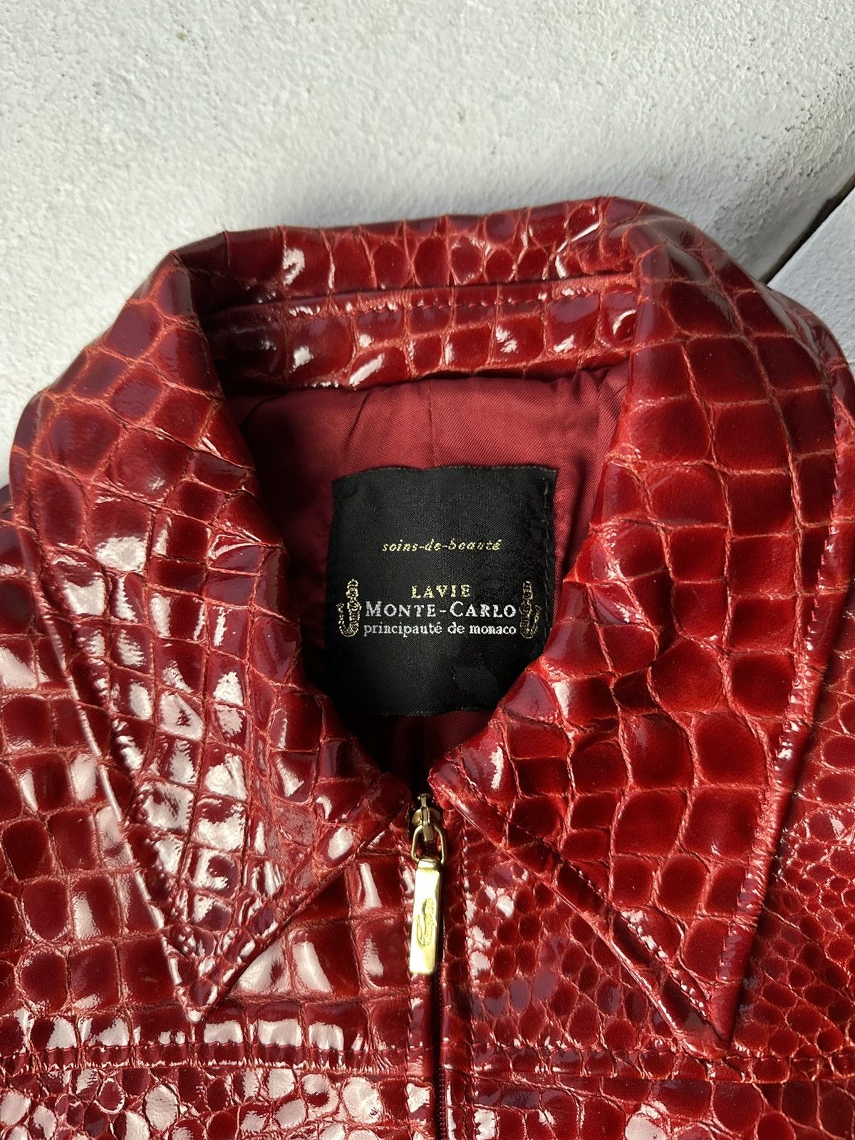 Other SEXY 18+🚨Y2K TYPE DIRTY SLIM FIT ZIP LEATHER JACKET Size S / US 4 / IT 40 - 5 Thumbnail