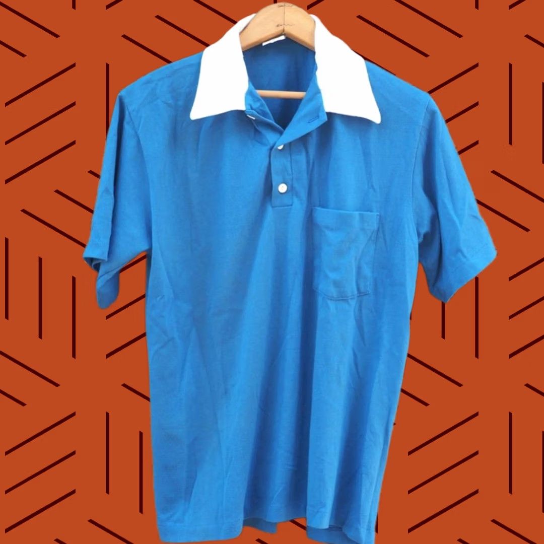 Vintage VINTAGE David Honison Polo Shirt 1970s Mens Size L Large Shirt Mens 1970s Polo Size US L / EU 52-54 / 3 - 1 Thumbnail