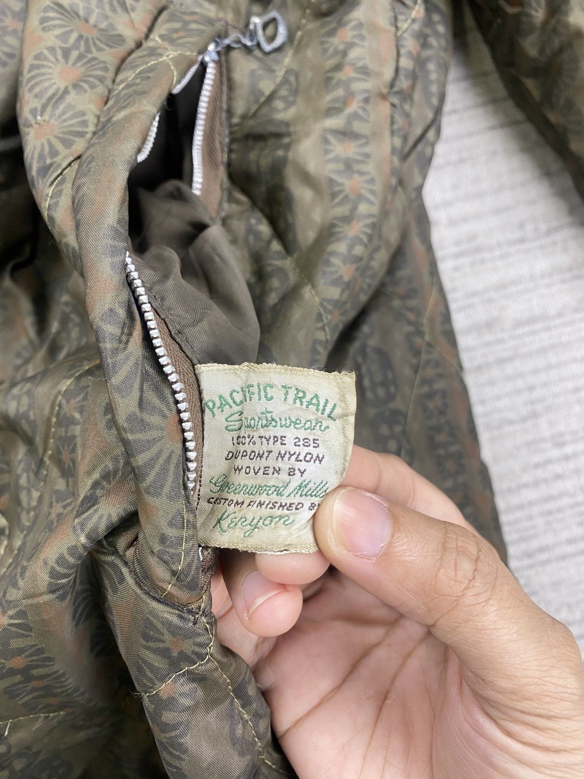 Pacific Trail × Vintage Vtg 70s Pacific Trail Military Quilted Talon Zipper Jacket Size US M / EU 48-50 / 2 - 13 Thumbnail