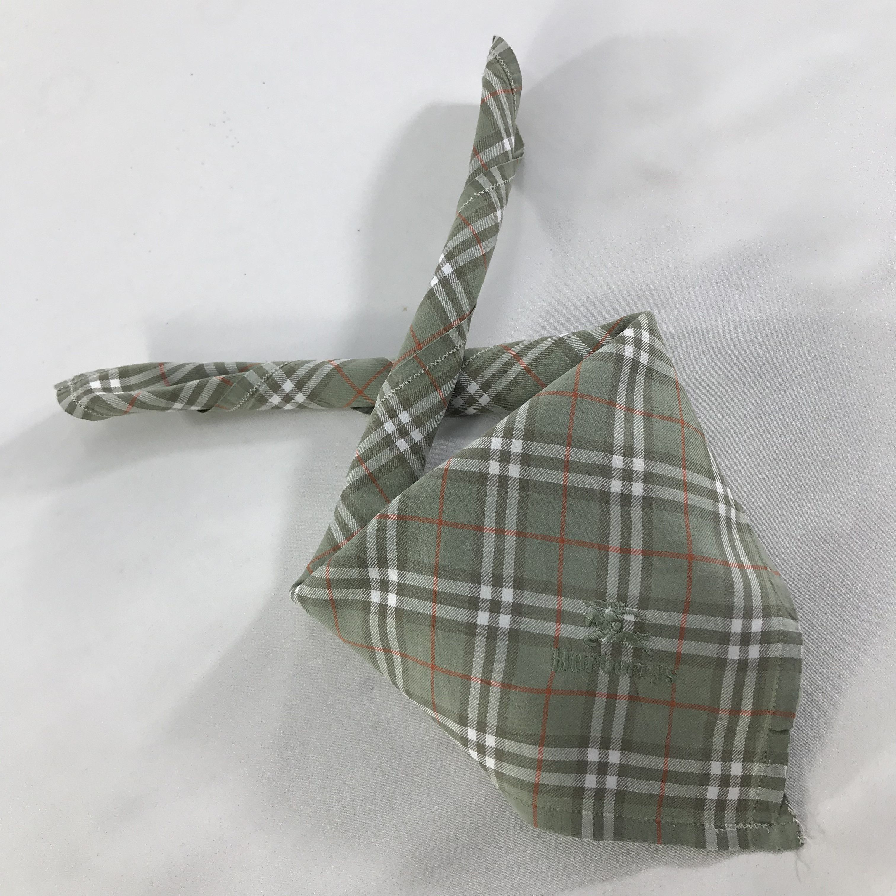 Burberry × Vintage Burberry Bandana / Handkerchief / Neckerchief - S1489 Size ONE SIZE - 5 Thumbnail