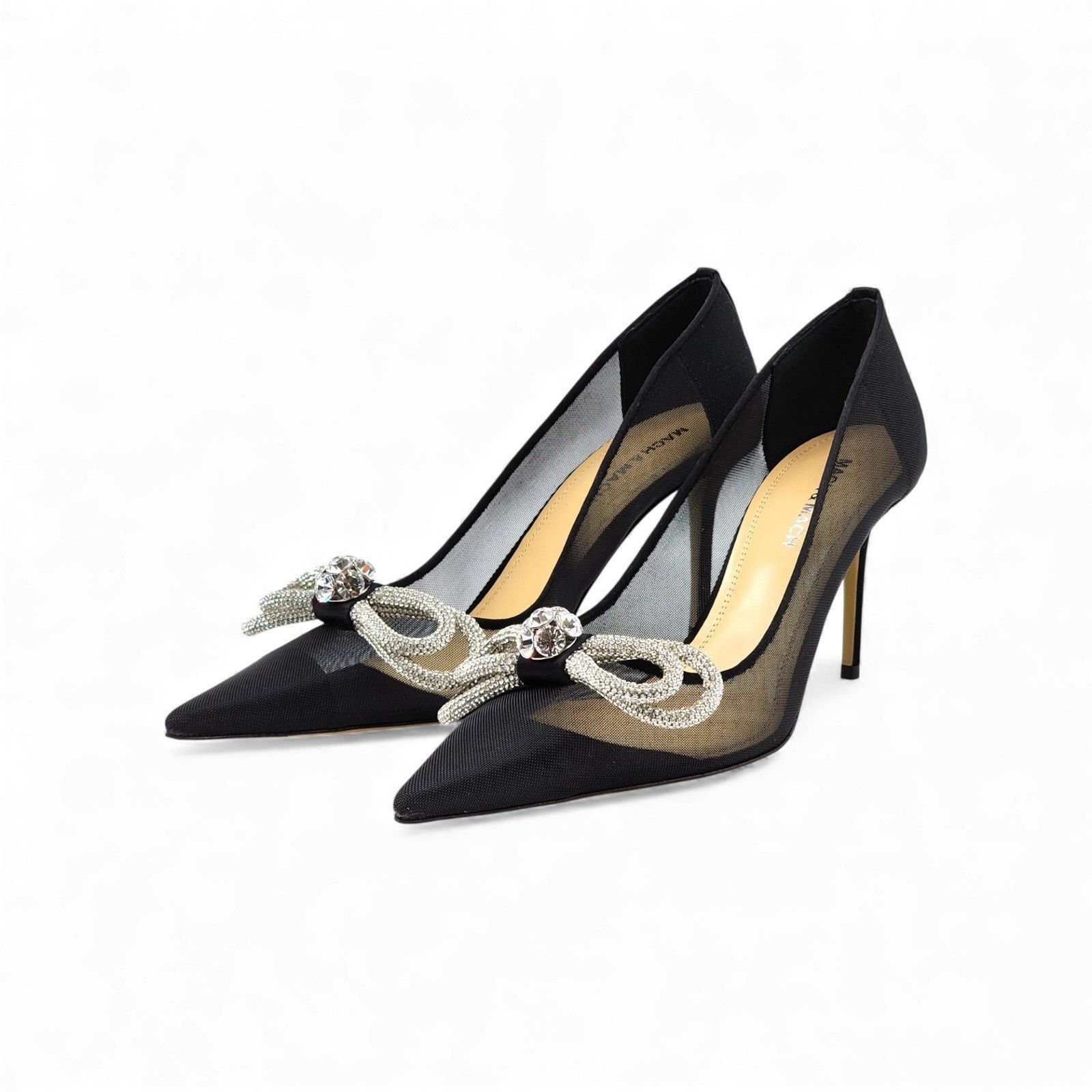 MACH & MACH Double Bow Crystal Pumps Heels EU 36 US 5.5 - NWB $1195 Size US 6 / IT 36 - 2 Thumbnail