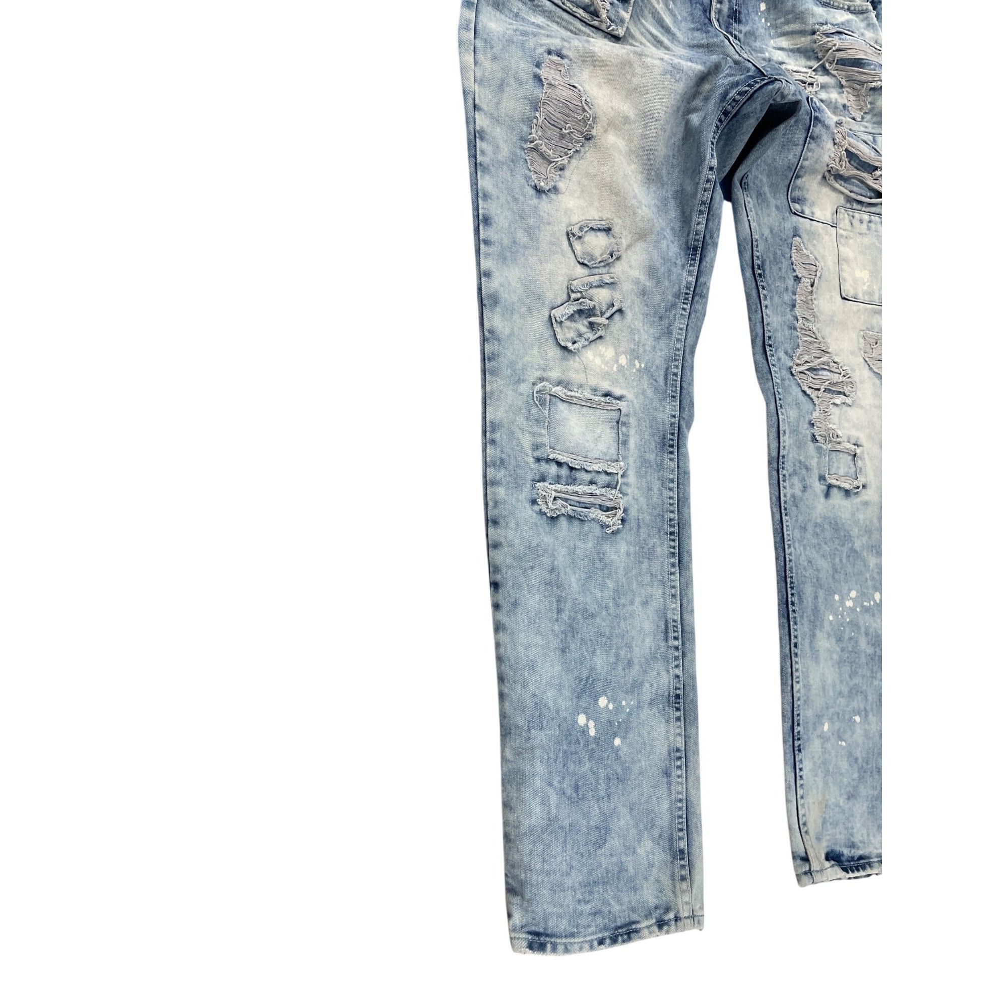 Jordan Craig Jordan Craig Artisan mens blue grunge distressed jeans 38/34 Size US 38 / EU 54 - 5 Thumbnail