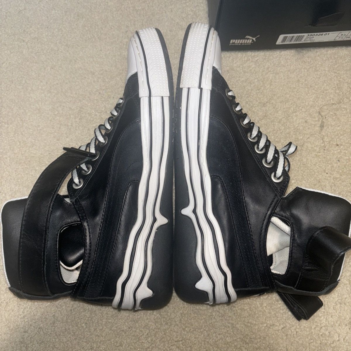 Designer PUMA Mihara Yasuhiro Black Size 7.5 Mens MY-40 SKU 350326-01 Size US 7.5 / EU 40-41 - 3 Thumbnail