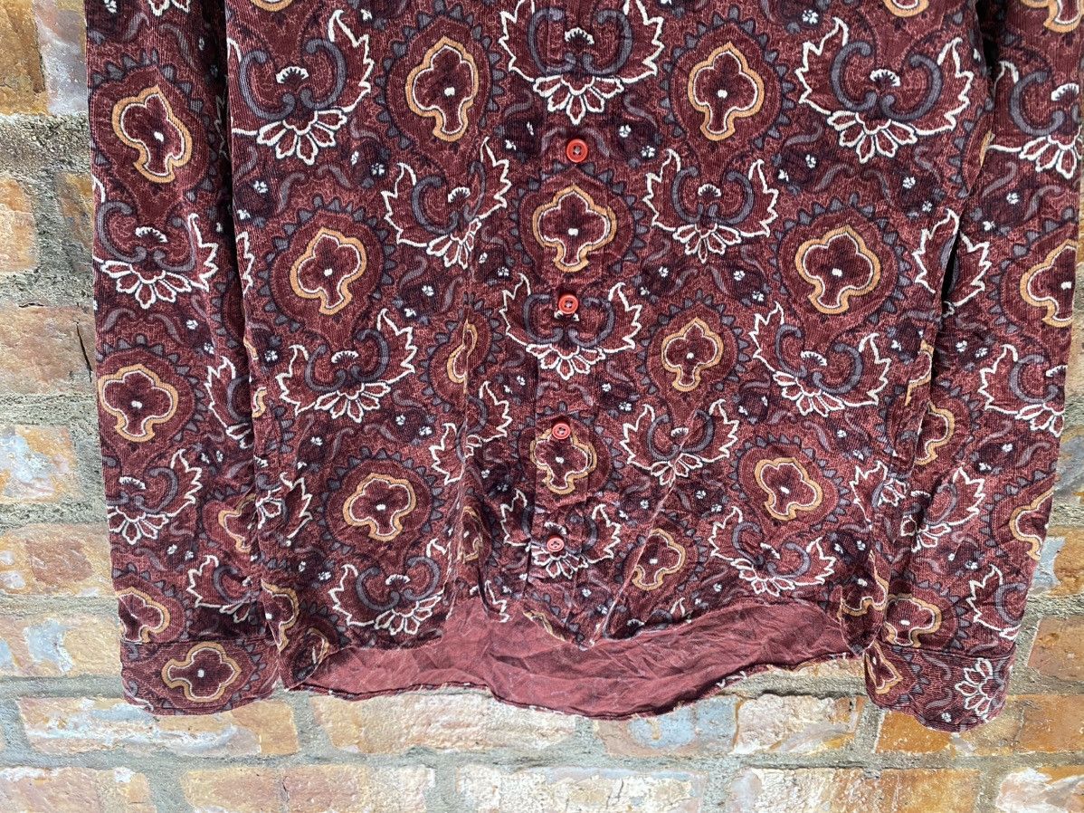 Katharine Hamnett London 2000s Tribal Paisley velour shirt Size US S / EU 44-46 / 1 - 4 Thumbnail