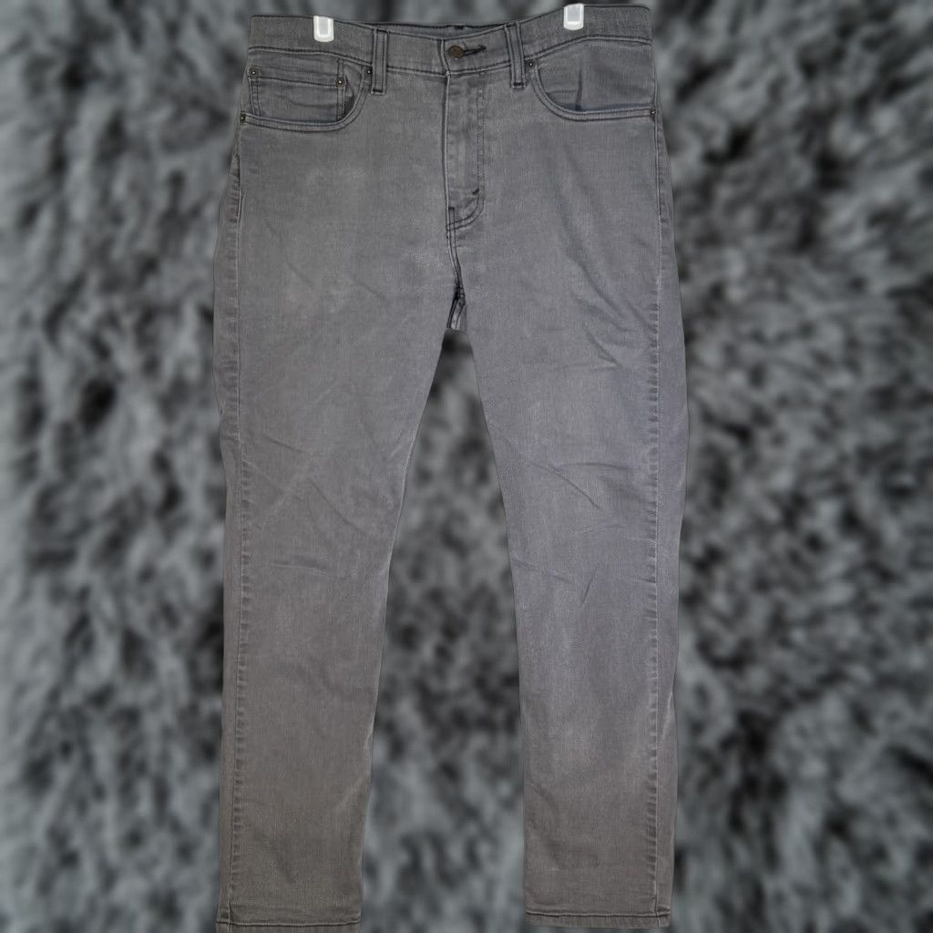 Levi's Levi's 511 Jeans Mens 34x32 Gray Slim Fit Stretch Tapered Leg Denim Pants Zip Fly Shirt? Size US 34 / EU 50 - 1 Thumbnail