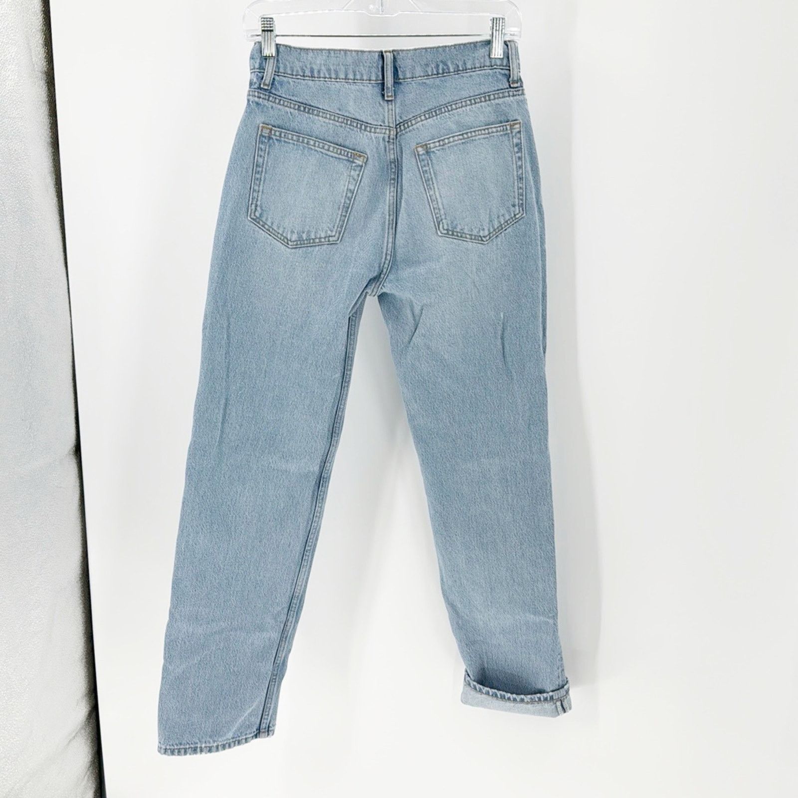 Reformation Reformation Casey Mid Rise Relaxed Straight Jeans size 25 Size 25" / US 0 / IT 36 - 2 Thumbnail