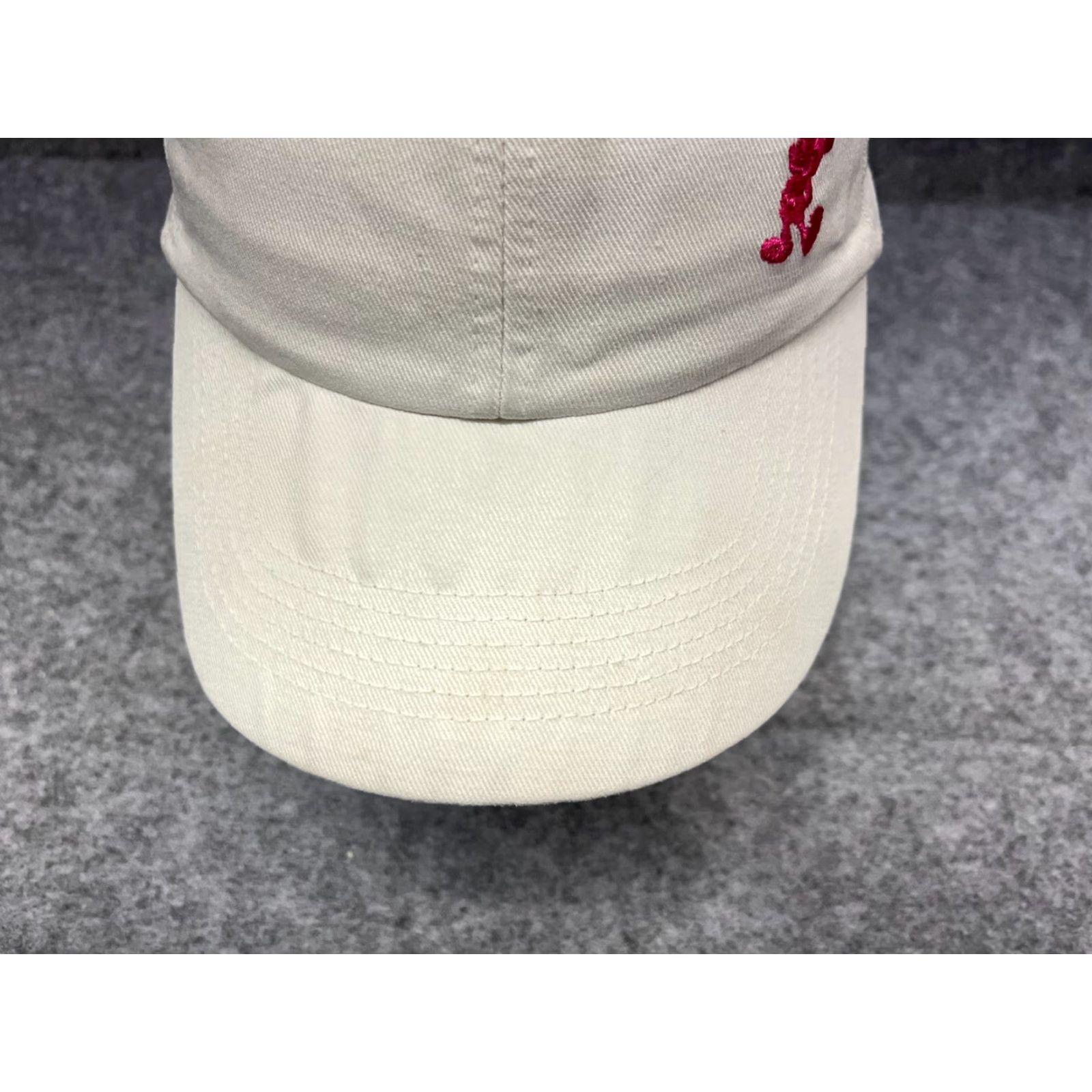 Disney Mickey Mouse Disneyland Resort Hat Cap Strap Back Adult One White 100% Cotton Size ONE SIZE - 3 Thumbnail