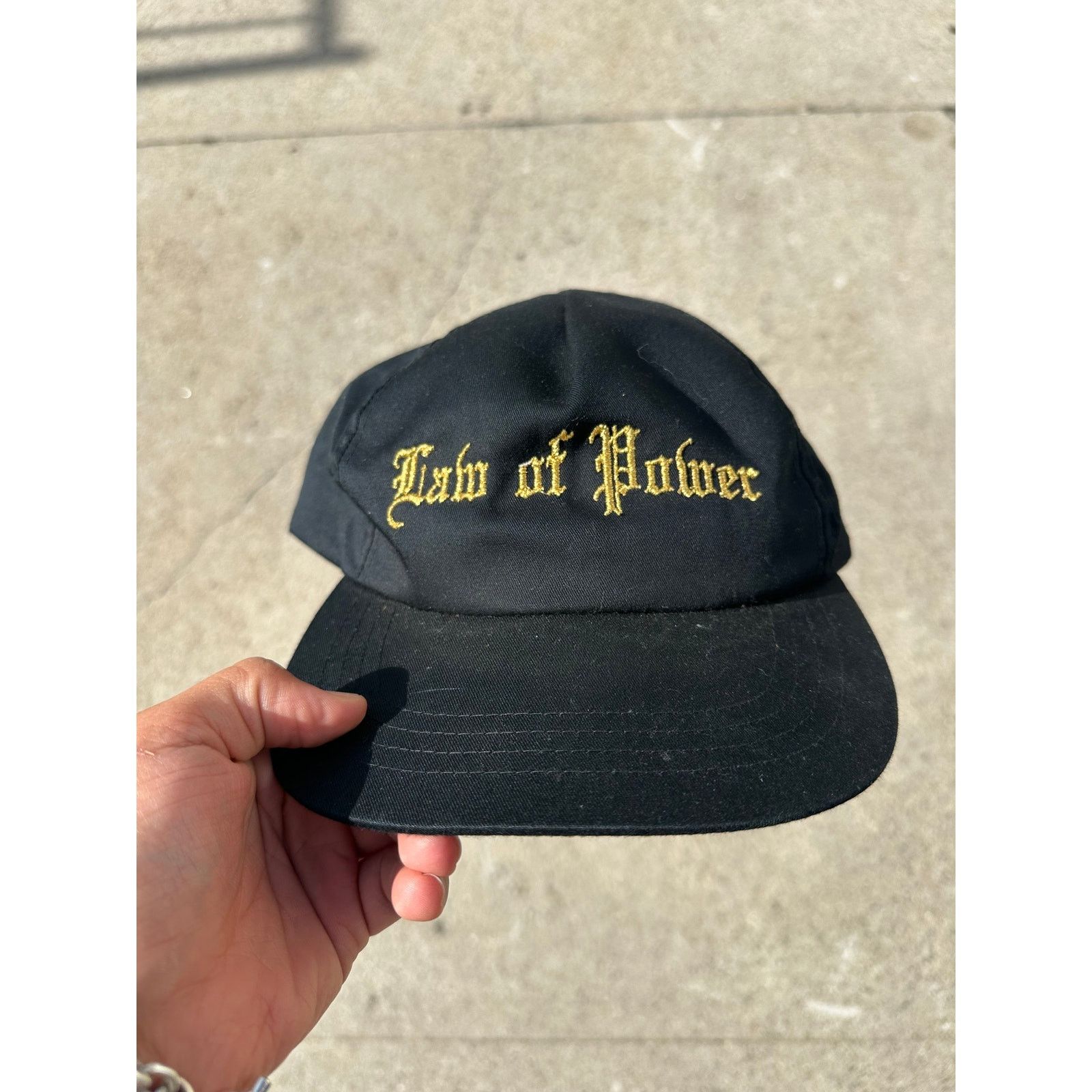 Vintage Vintage 80s Law of Power Hat Size ONE SIZE - 1 Thumbnail