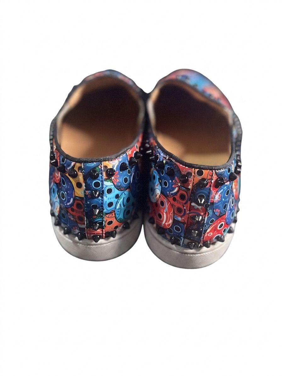 Christian Louboutin Christian Louboutin Roller Boat Skull Spikes Slip-On SZ 44 Size US 10.5 / EU 43-44 - 4 Thumbnail