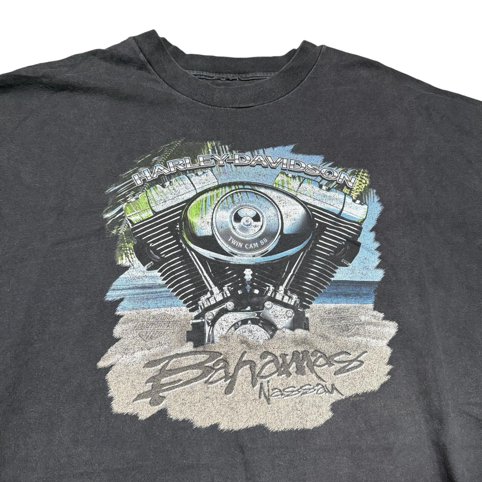Harley Davidson Harley Davidson Bahamas Engine Island Y2K Graphic Tee Size US XL / EU 56 / 4 - 2 Thumbnail