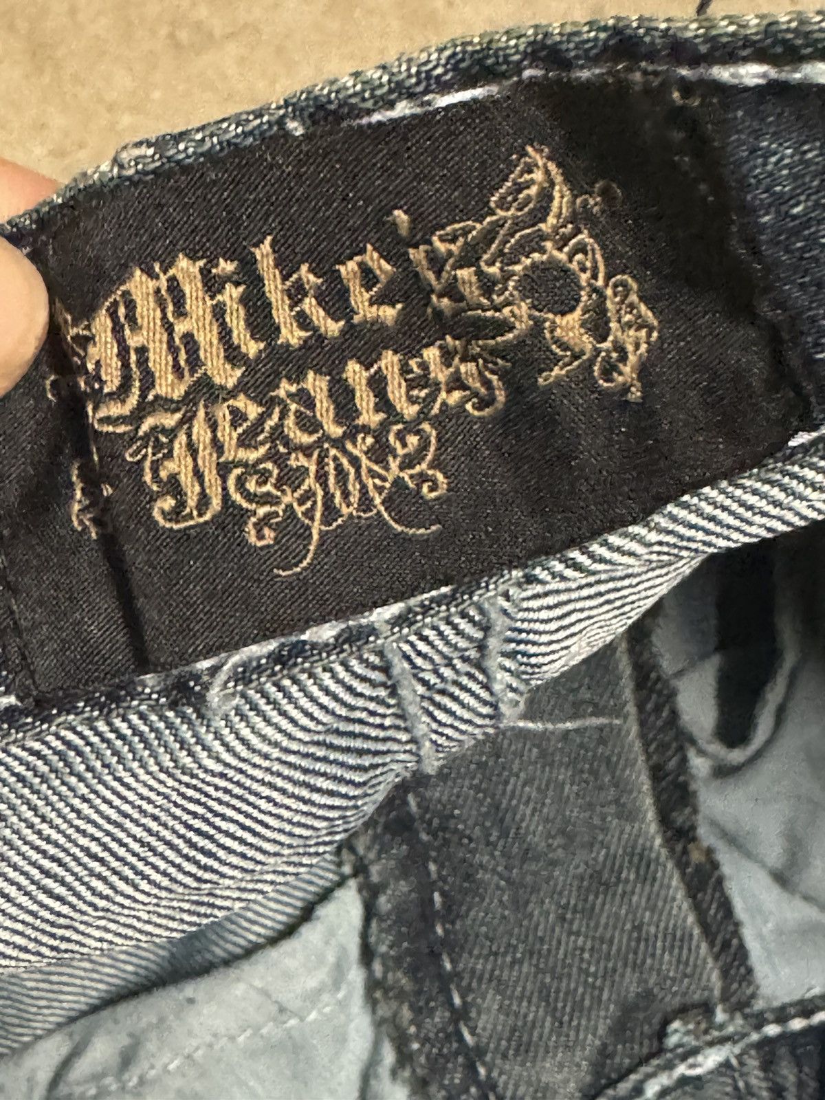 Other Y2K Embroidered Cross Jeans Size US 34 / EU 50 - 5 Thumbnail
