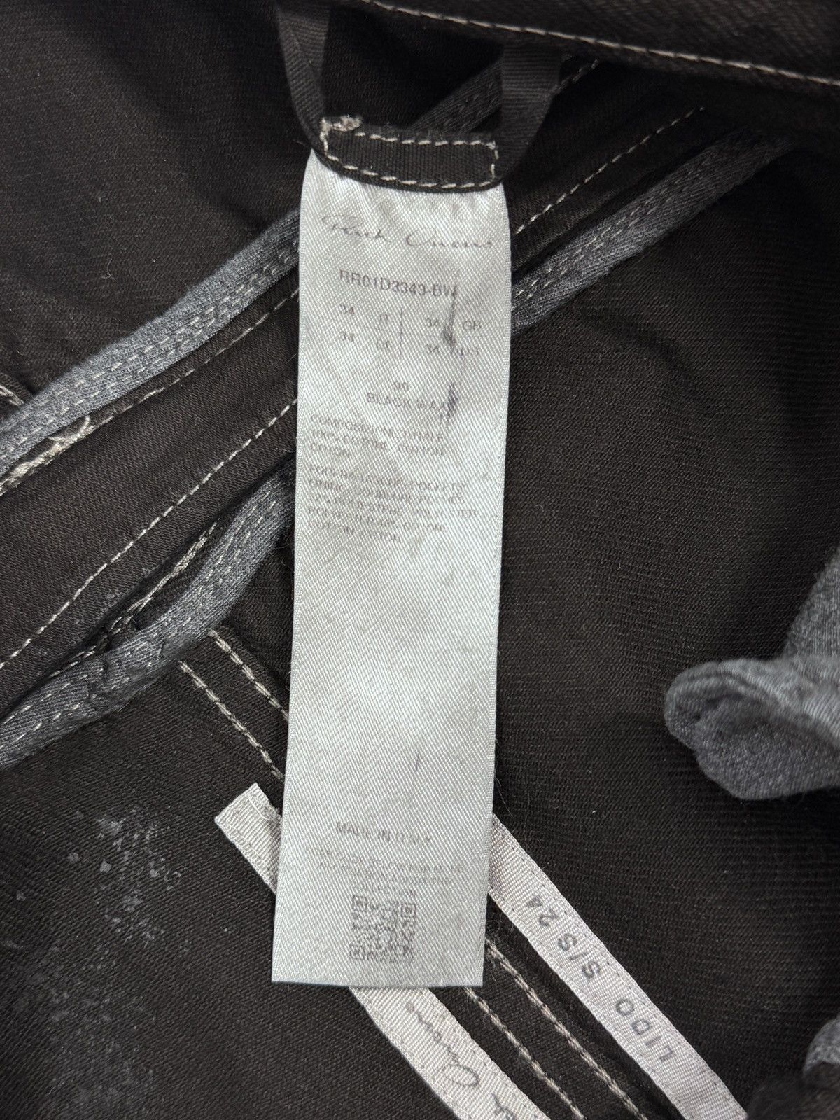 Rick Owens BLACK WAX ZIP DETAILED TROUSERS Size US 34 / EU 50 - 7 Thumbnail