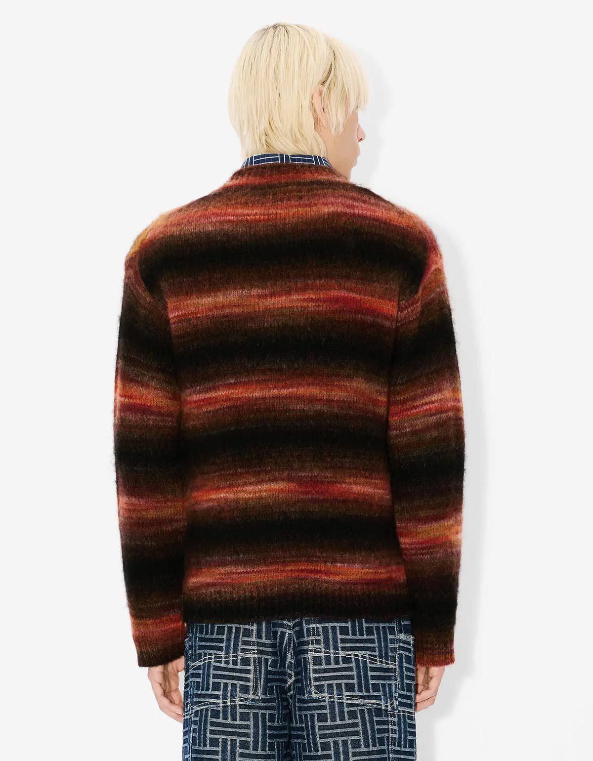 Kenzo Kenzo Black Embroidered Stripes Sweater Size US S / EU 44-46 / 1 - 2 Thumbnail