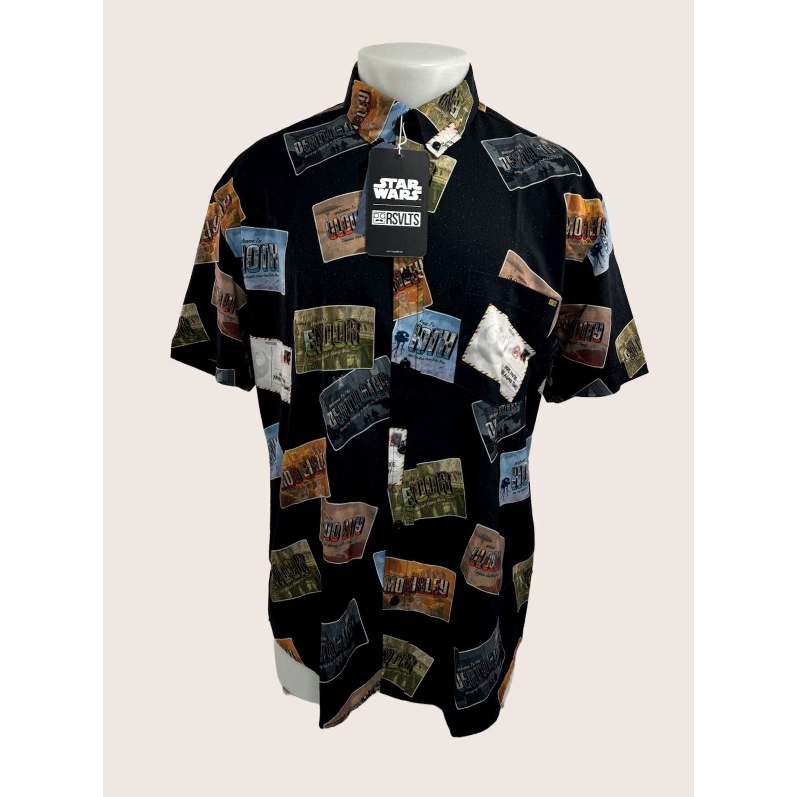 Star Wars RSVLTS / STAR WARS - NEW w TAGS - Postcards All Over Mens L Shirt Size US L / EU 52-54 / 3 - 1 Thumbnail