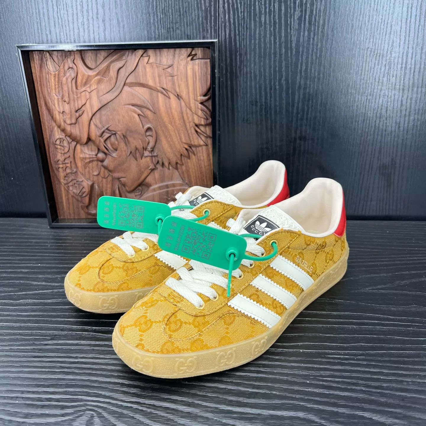 Gucci adidas x Gucci allover print sneaker 38.5 cream/brown new Size US 8 / IT 38 - 1 Thumbnail
