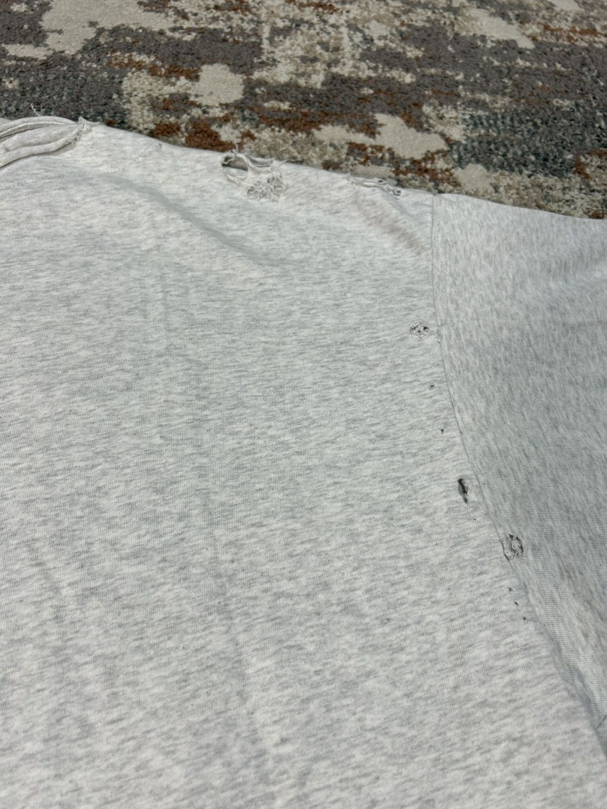 Balenciaga Balenciaga 2023 Destroyed 3B Grey Tee Size 3 Oversized Size US L / EU 52-54 / 3 - 7 Thumbnail