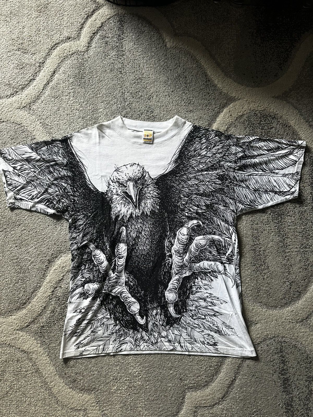 Vintage Vintage USA Eagle AOP Tee Size US L / EU 52-54 / 3 - 1 Thumbnail