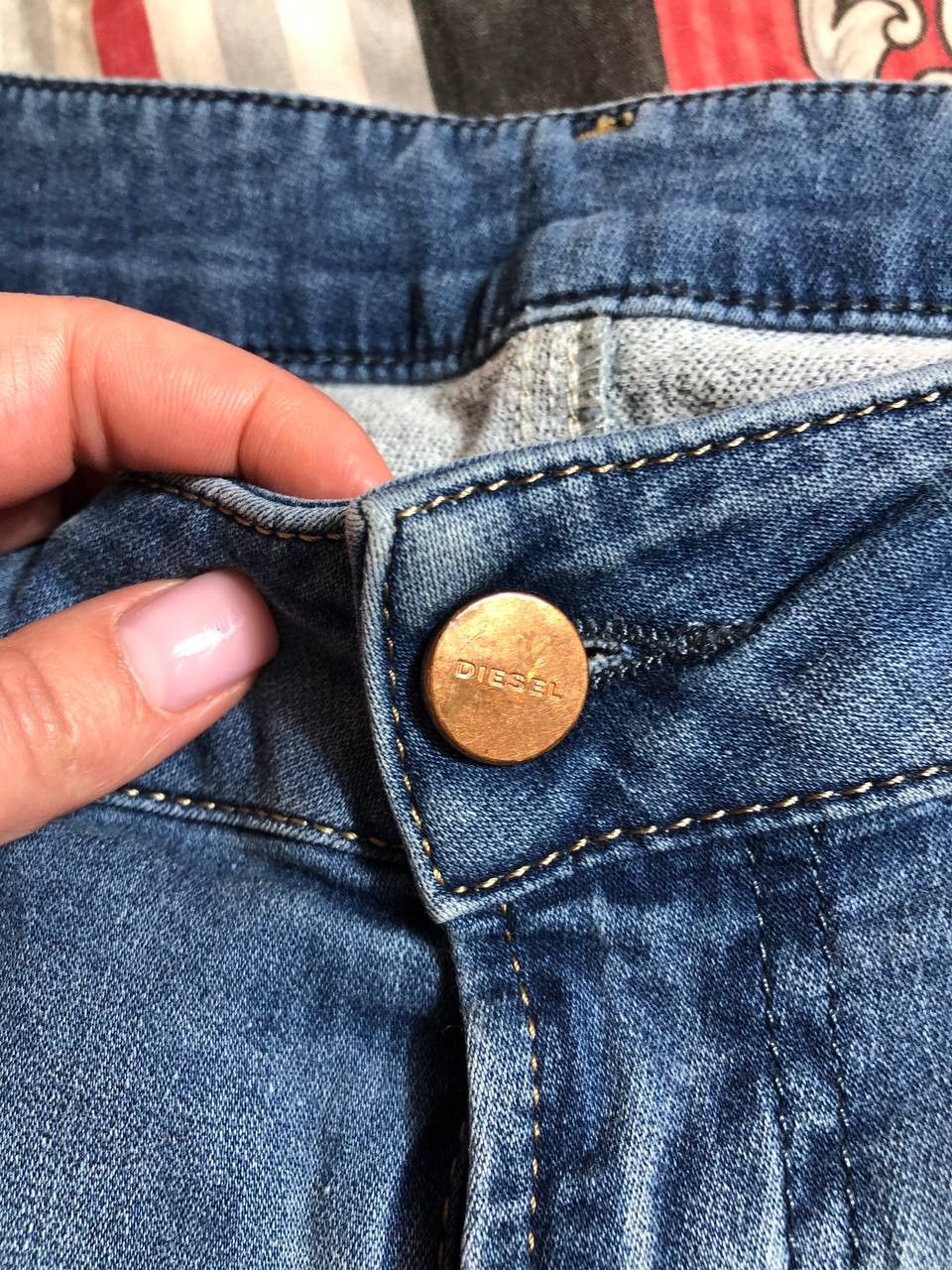 Diesel × Vintage Vintage Y2K Diesel Washed Distressed Denim Jeans Slim Size US 31 - 19 Thumbnail