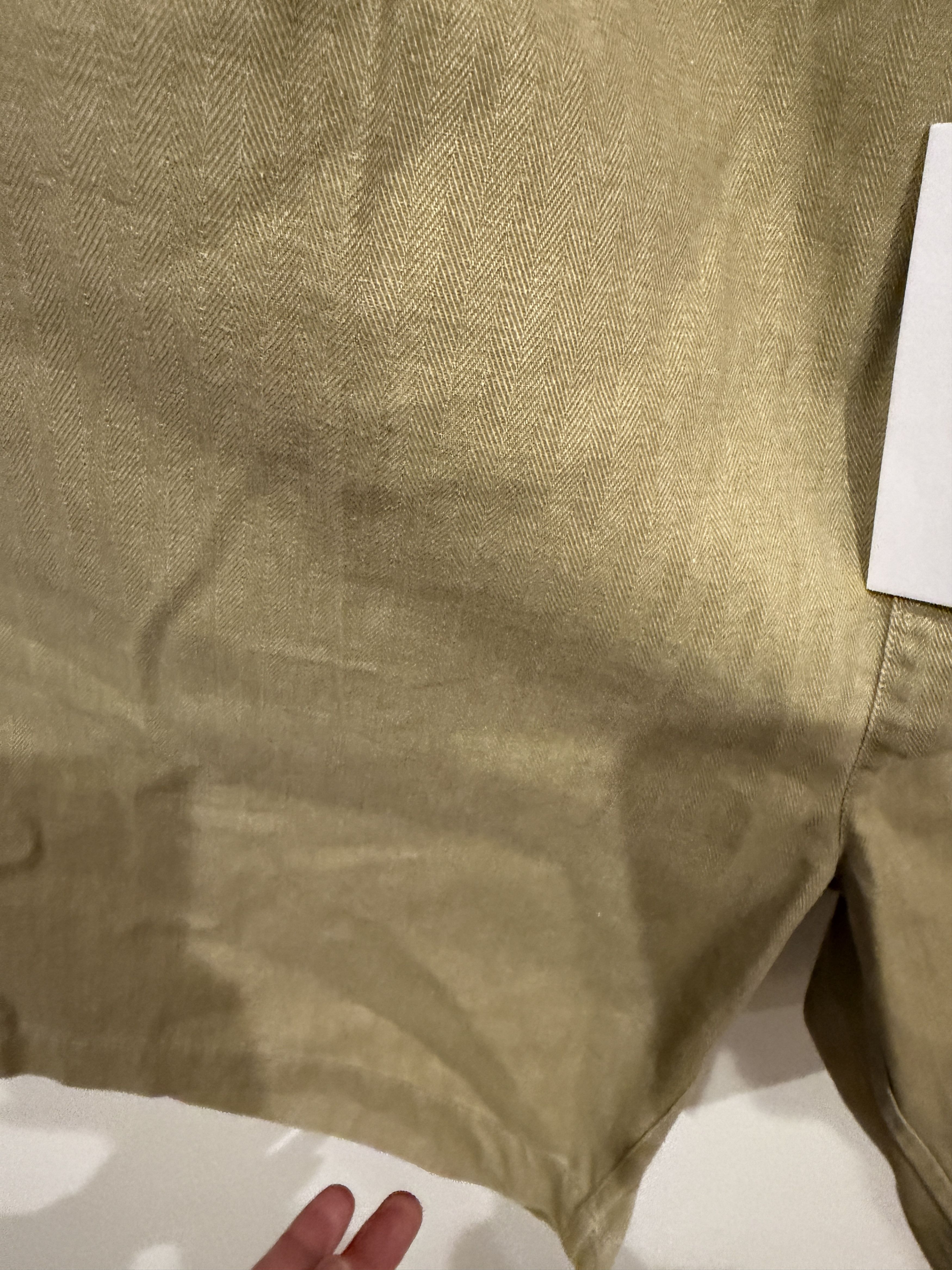 3sixteen Herringbone Twill Olive Shorts Size US 38 / EU 54 - 2 Thumbnail