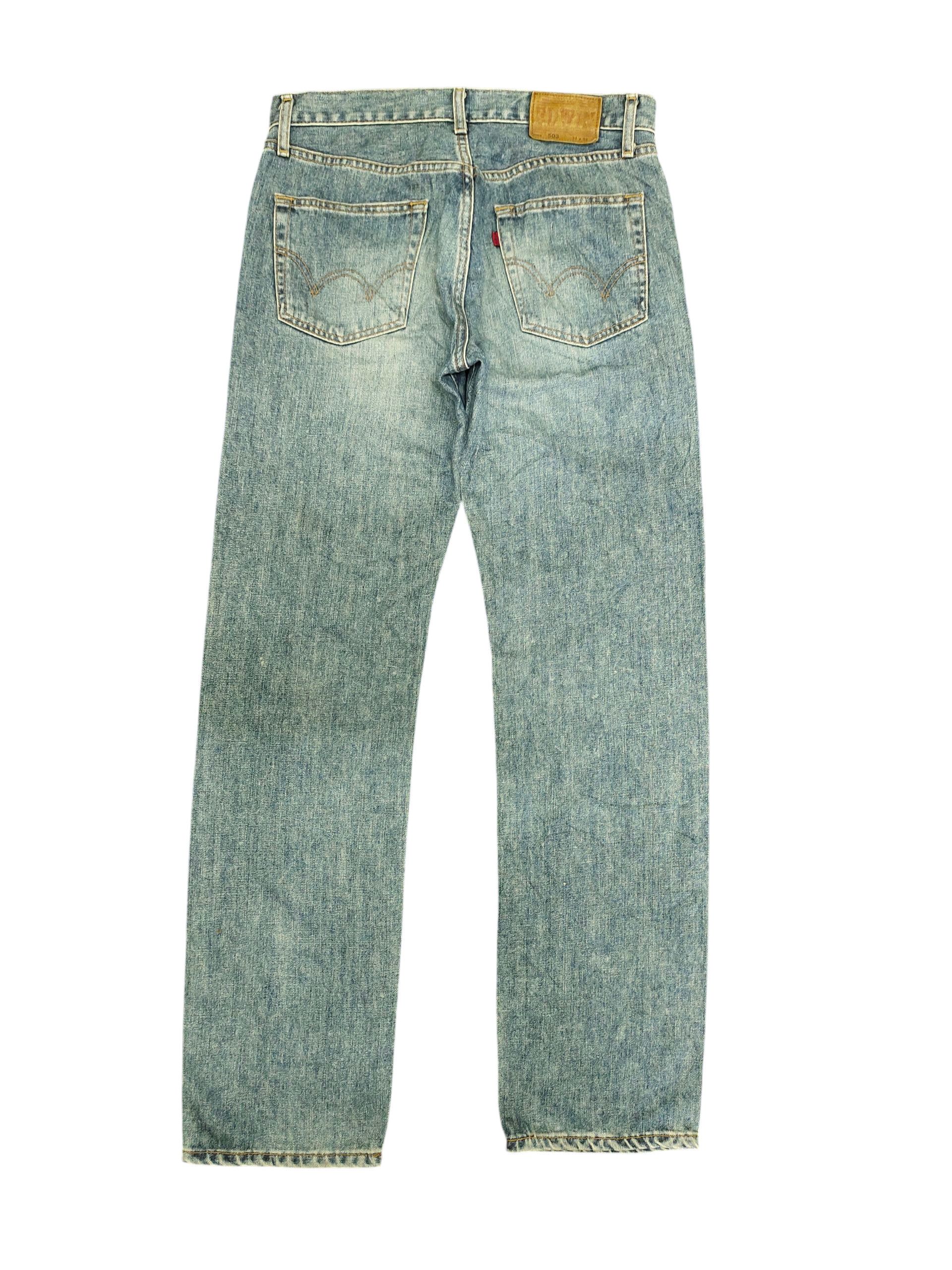 Number (N)ine × Undercover Vintage 90s Edwin 503 Clawmark Distress Faded Denim Jeans Size US 32 / EU 48 - 8 Thumbnail