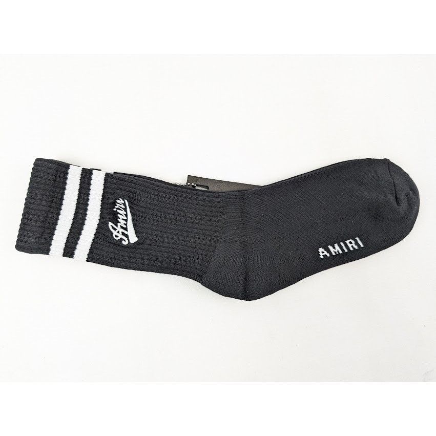 Amiri o1rshd1 Q:4 / Size: 41/42 / Varsty Script Socks Black/White Size ONE SIZE - 2 Thumbnail