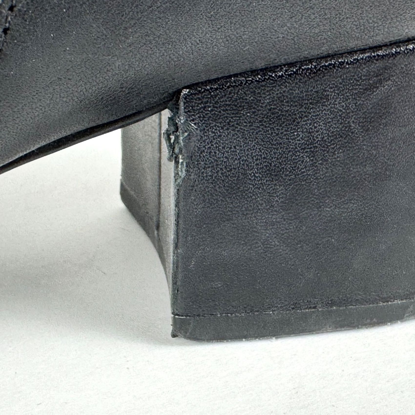 Ralph Lauren Lauren Ralph Lauren Bootie Women's 10B Welford Black Leather Block Heel Ankle Boot Shoe Size US 10 / IT 40 - 4 Thumbnail