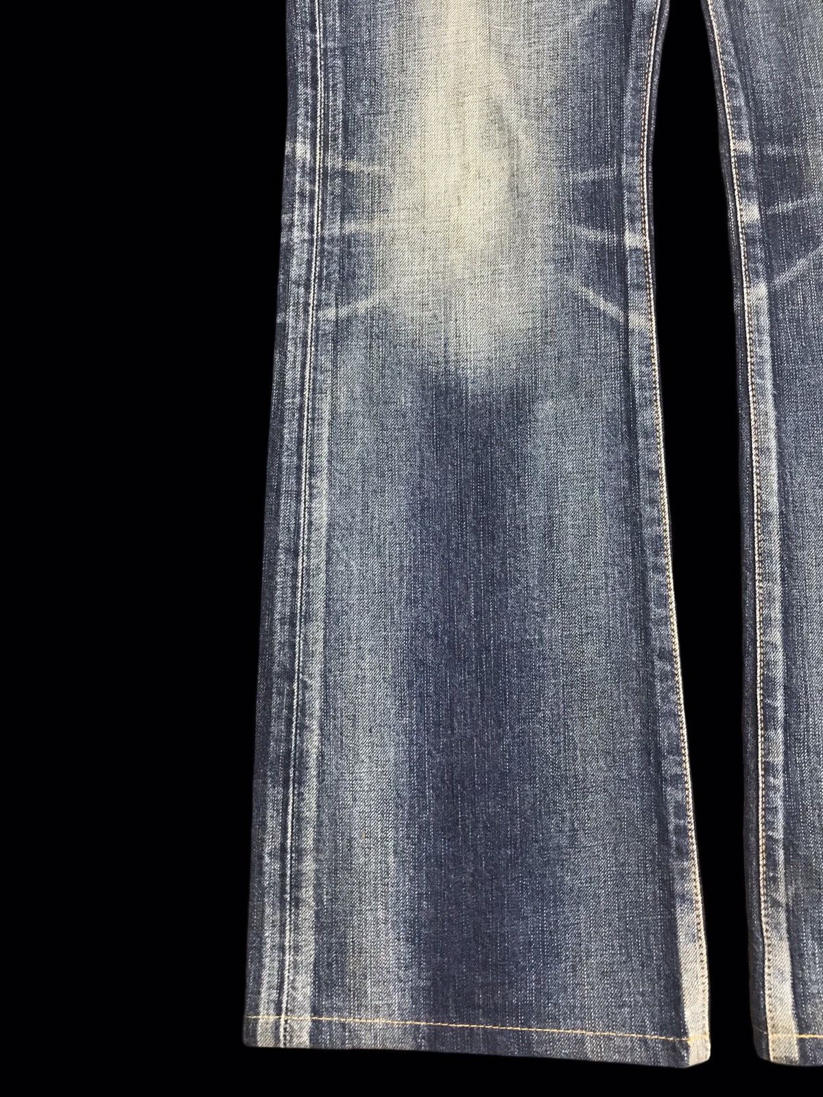 Edwin 💥FLARE💥ARCHIVAL EDWIN 511 RV STONEWASH FLARE DENIM F258 Size US 29 - 8 Thumbnail