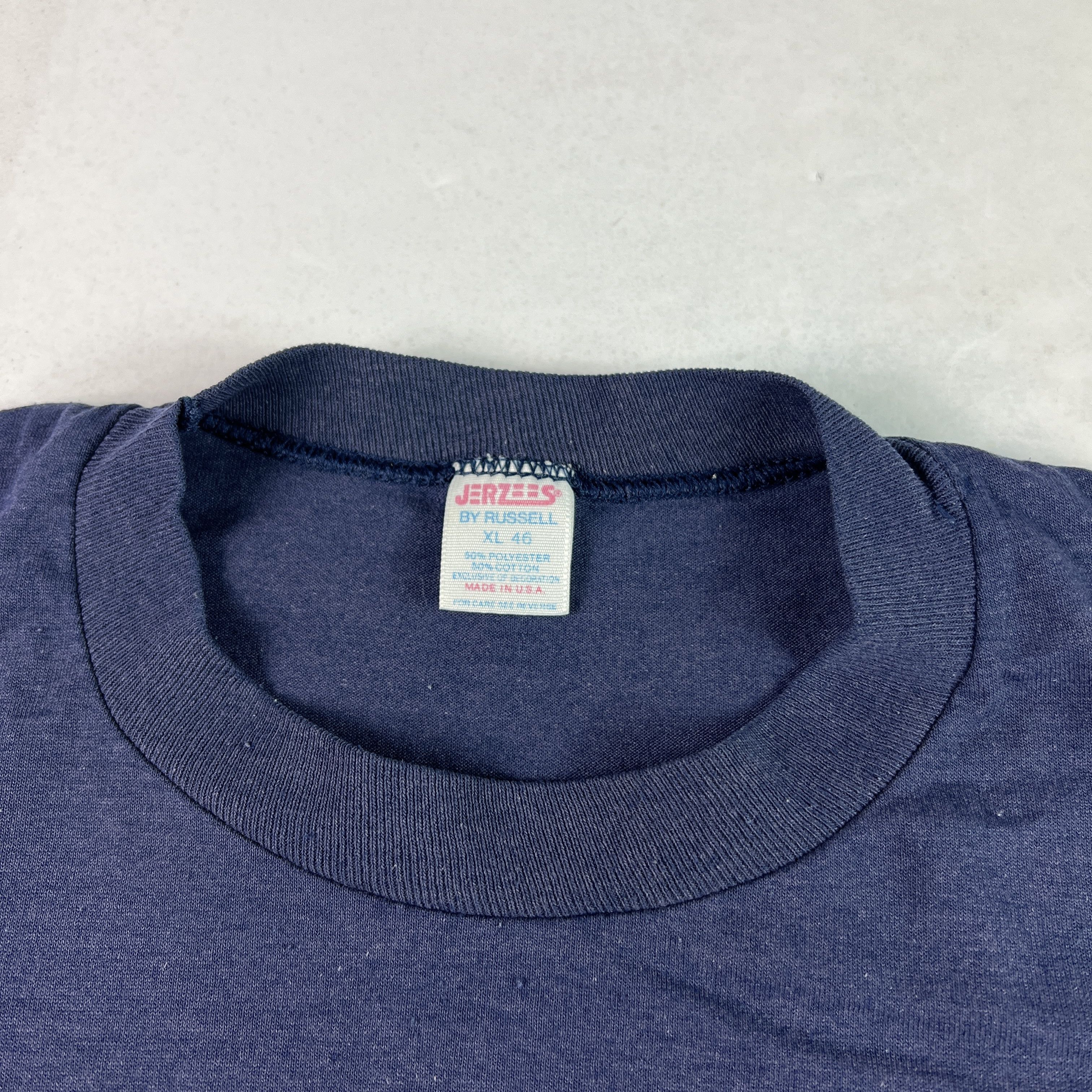 Jerzees VTG 80s Penn State Nittany Lion Shirt Blue Faded Tee Size US M / EU 48-50 / 2 - 7 Thumbnail