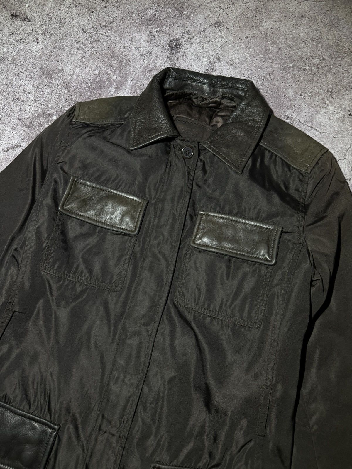 Prada Prada Milano Vintage Luxury Leather Brown Jacket Size S / US 4 / IT 40 - 2 Thumbnail