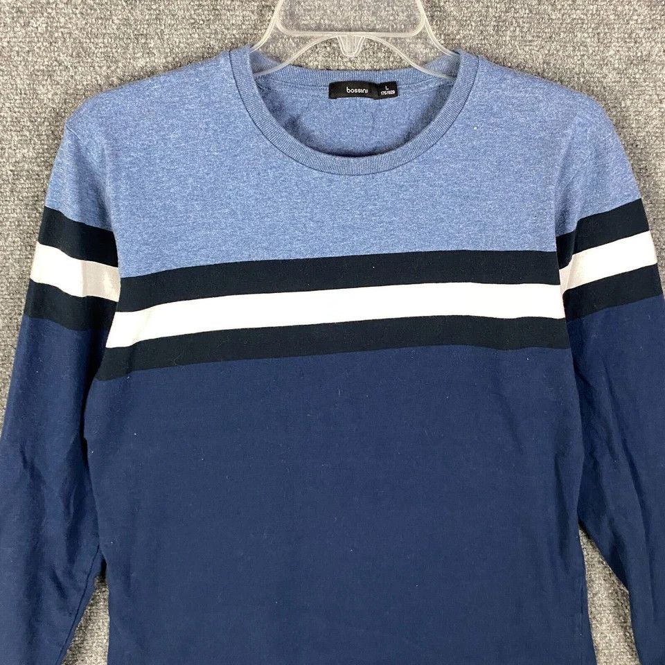 Other Bossini T-Shirt Men's Large Long Sleeve Blue Casual Adults L Size US L / EU 52-54 / 3 - 2 Thumbnail