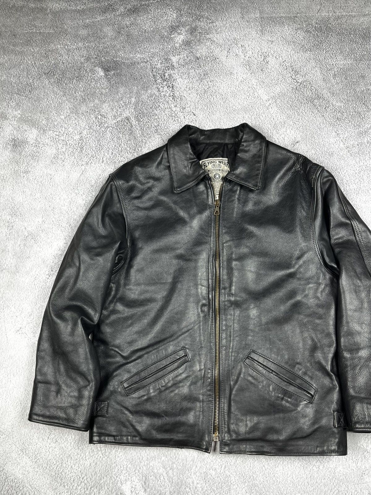 Leather Flying wear leather jacket vintage 90s Size US M / EU 48-50 / 2 - 4 Thumbnail