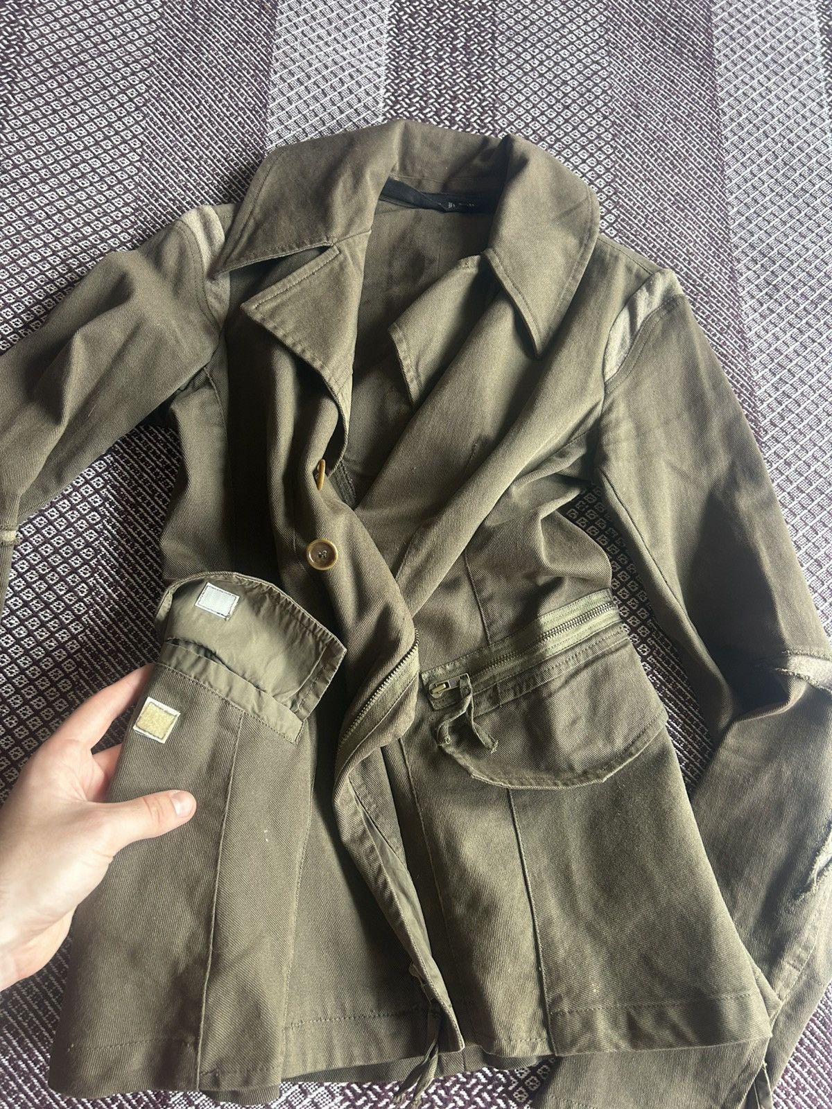 Japanese Brand × Vintage Vintage Military Style Womens Jacket Size 44 Avantgarde Rare Size M / US 6-8 / IT 42-44 - 14 Thumbnail