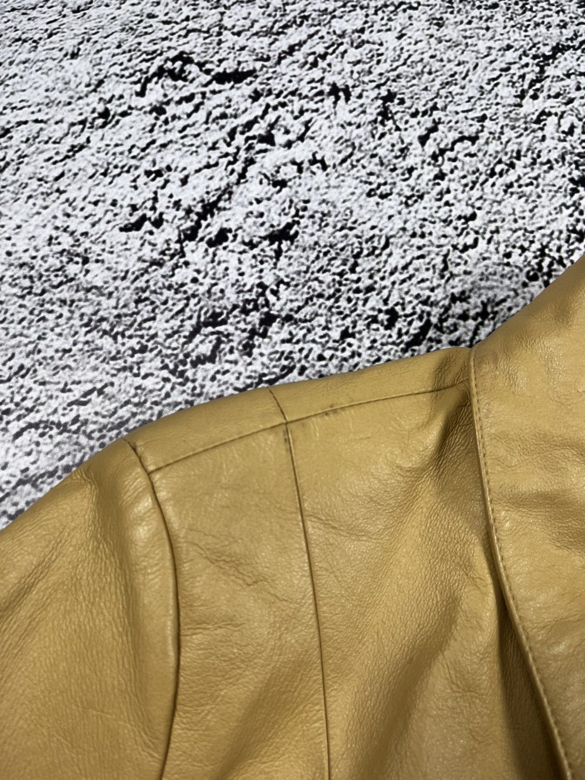 Leather Vintage Y2K Leather baggy jacket avant garde luxury coat Size M / US 6-8 / IT 42-44 - 6 Thumbnail