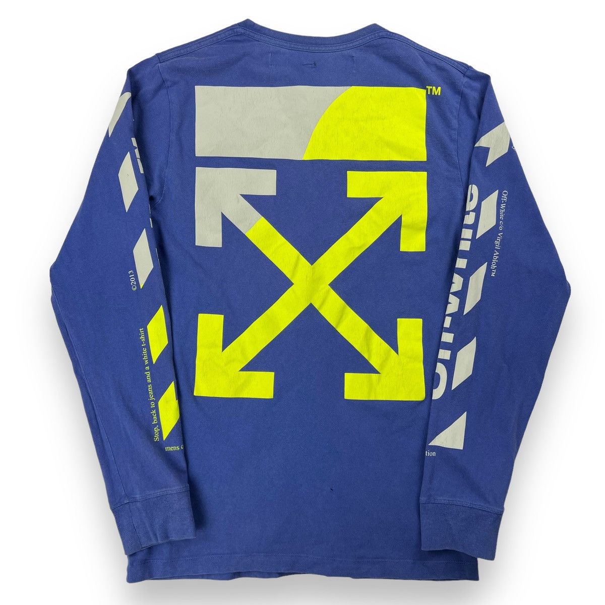 Off-White Off-White Split Arrows Blue Long Sleeve T Shirt Size US XS / EU 42 / 0 - 3 Thumbnail