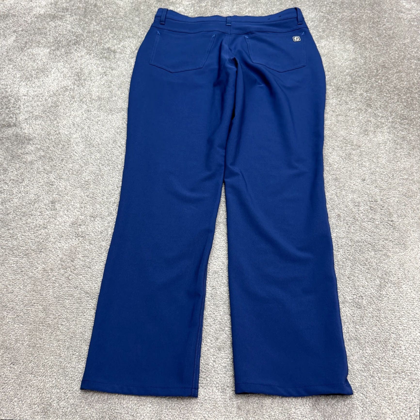 Footjoy FootJoy Athletic Fit Golf Pants Women 32 Blue Straight Leg High Rise 34x29.5 Size 24" / US 00 / IT 34 - 2 Thumbnail