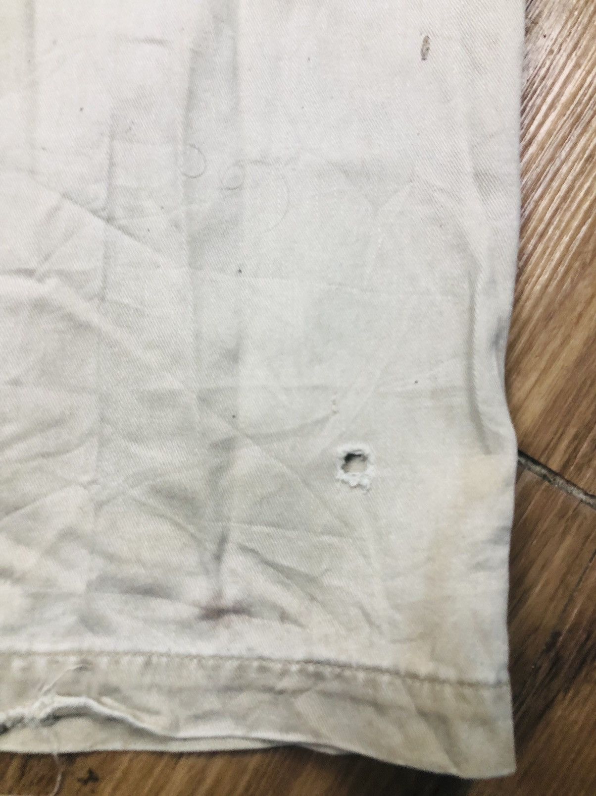 Hanes Unique Hanes Khaki Patchwork Pants Distressed (37) Size US 35 - 17 Thumbnail