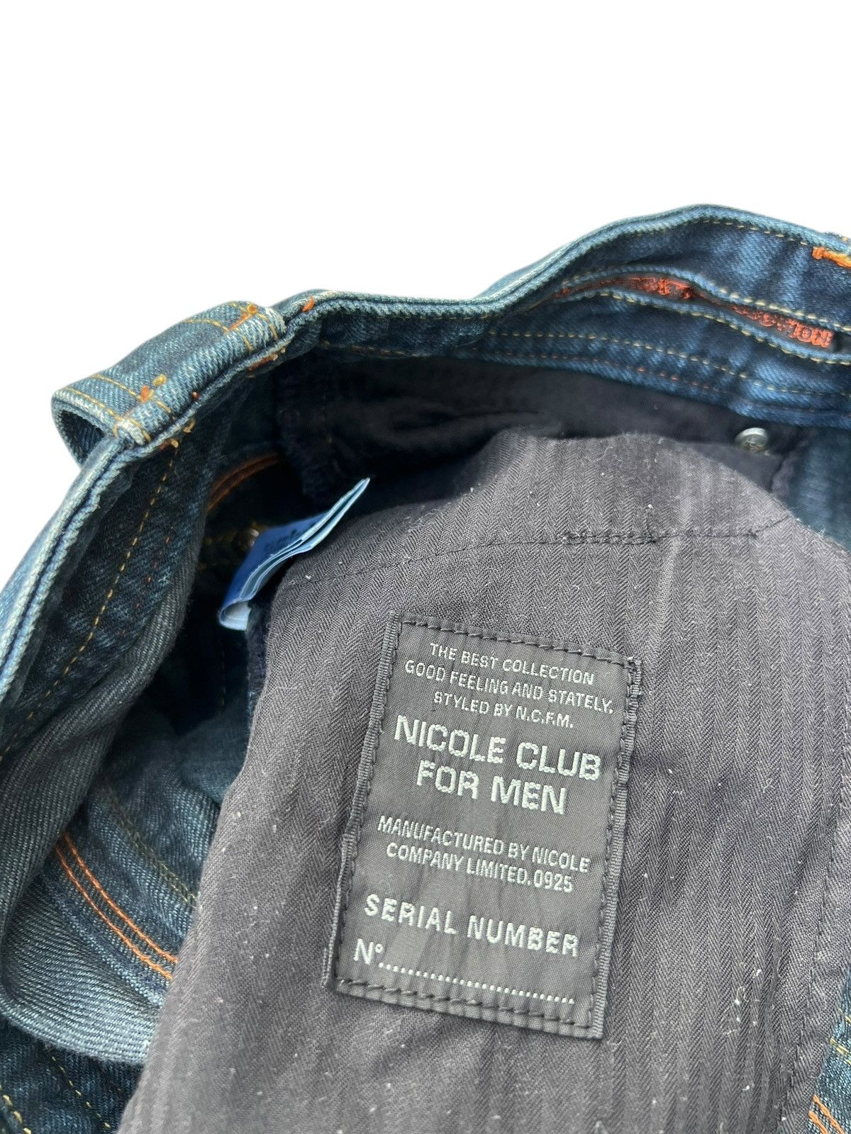 Nicole Club Nicole Club For Men Oily Waxed Denim Jeans Size US 31 - 20 Thumbnail