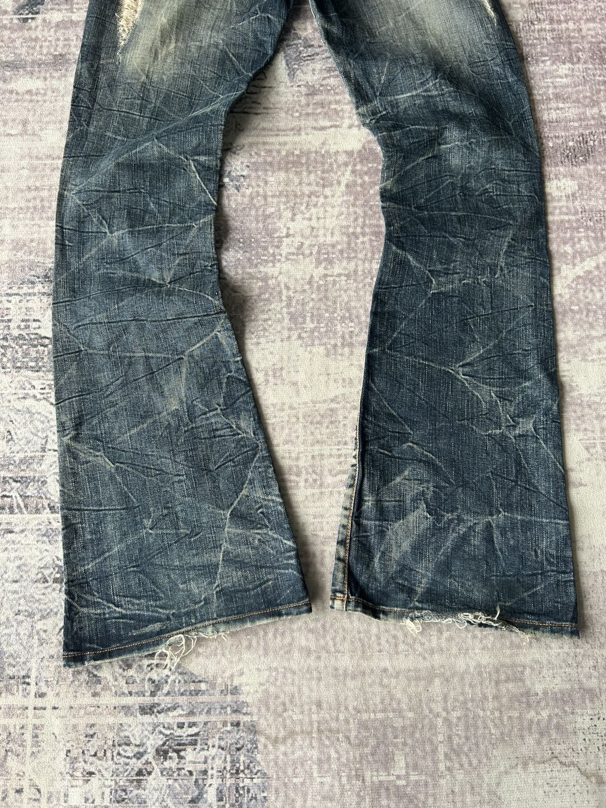 GOA GOA Super Flared Distressed Jeans Size US 29 - 9 Thumbnail