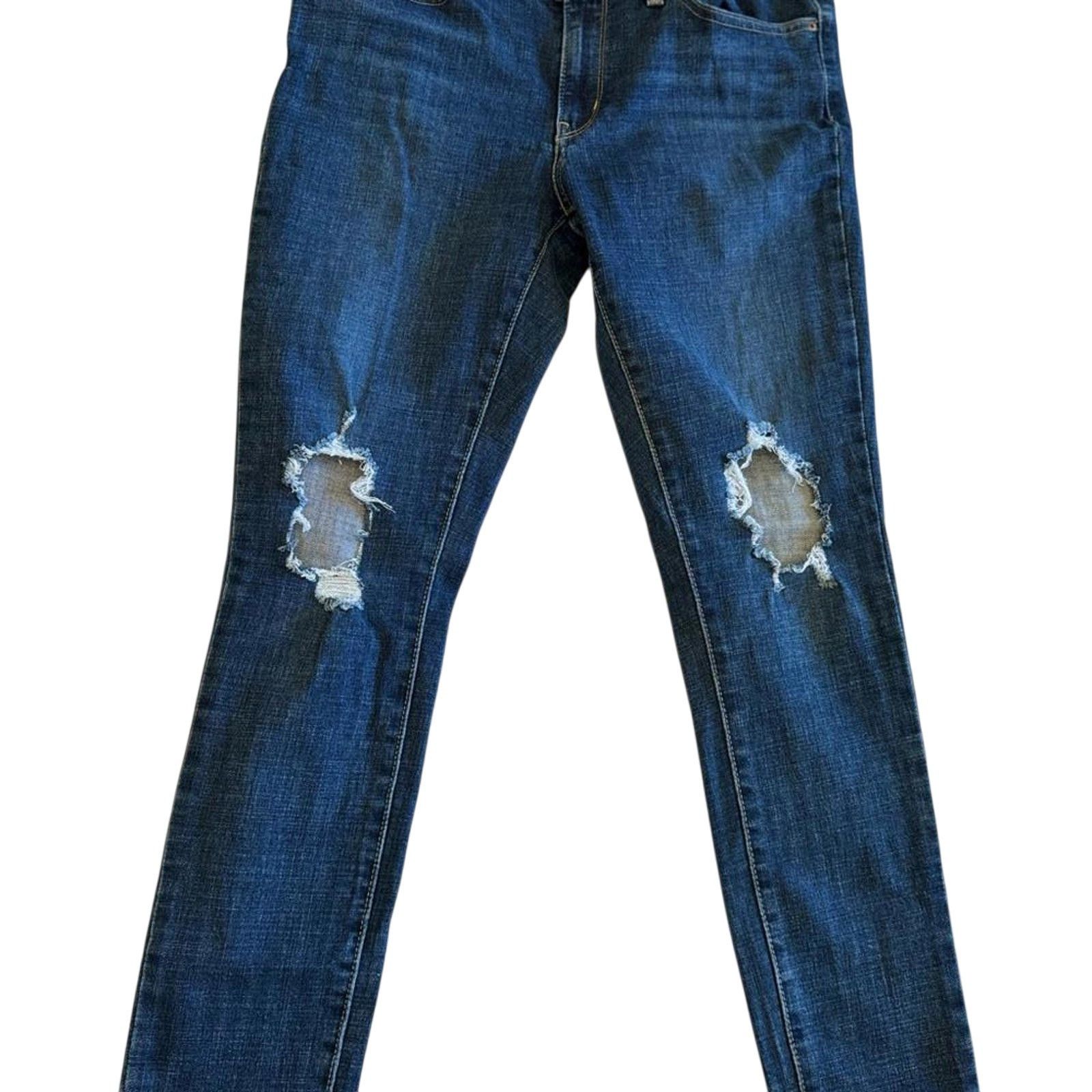 Levi's Levi Stylish Distressed Denim Jeans 711 Skinny Size 30" / US 8 / IT 44 - 2 Thumbnail