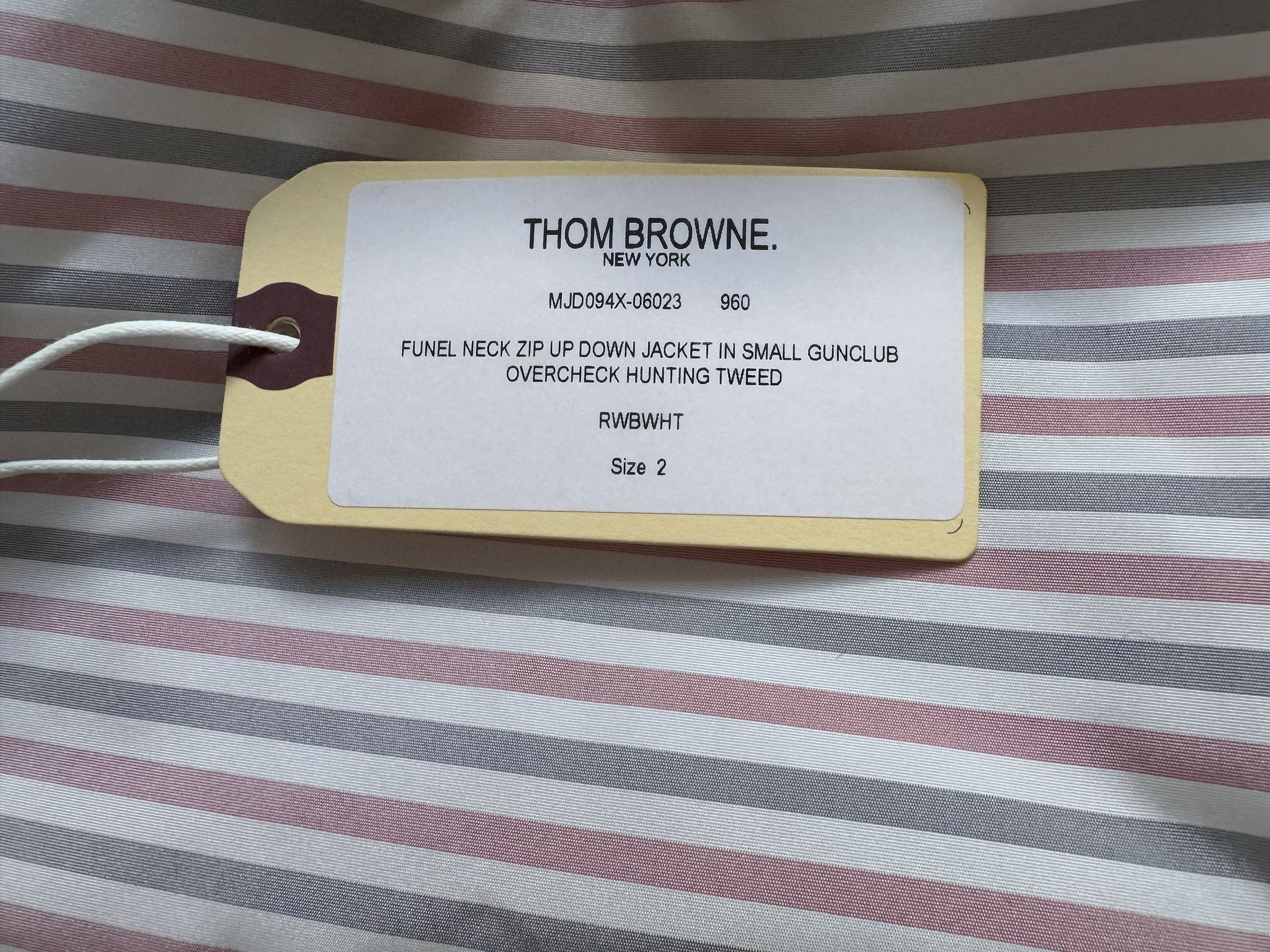 Thom Browne Down Tweed Gunclub Overcheck Jacket Size US M / EU 48-50 / 2 - 12 Thumbnail