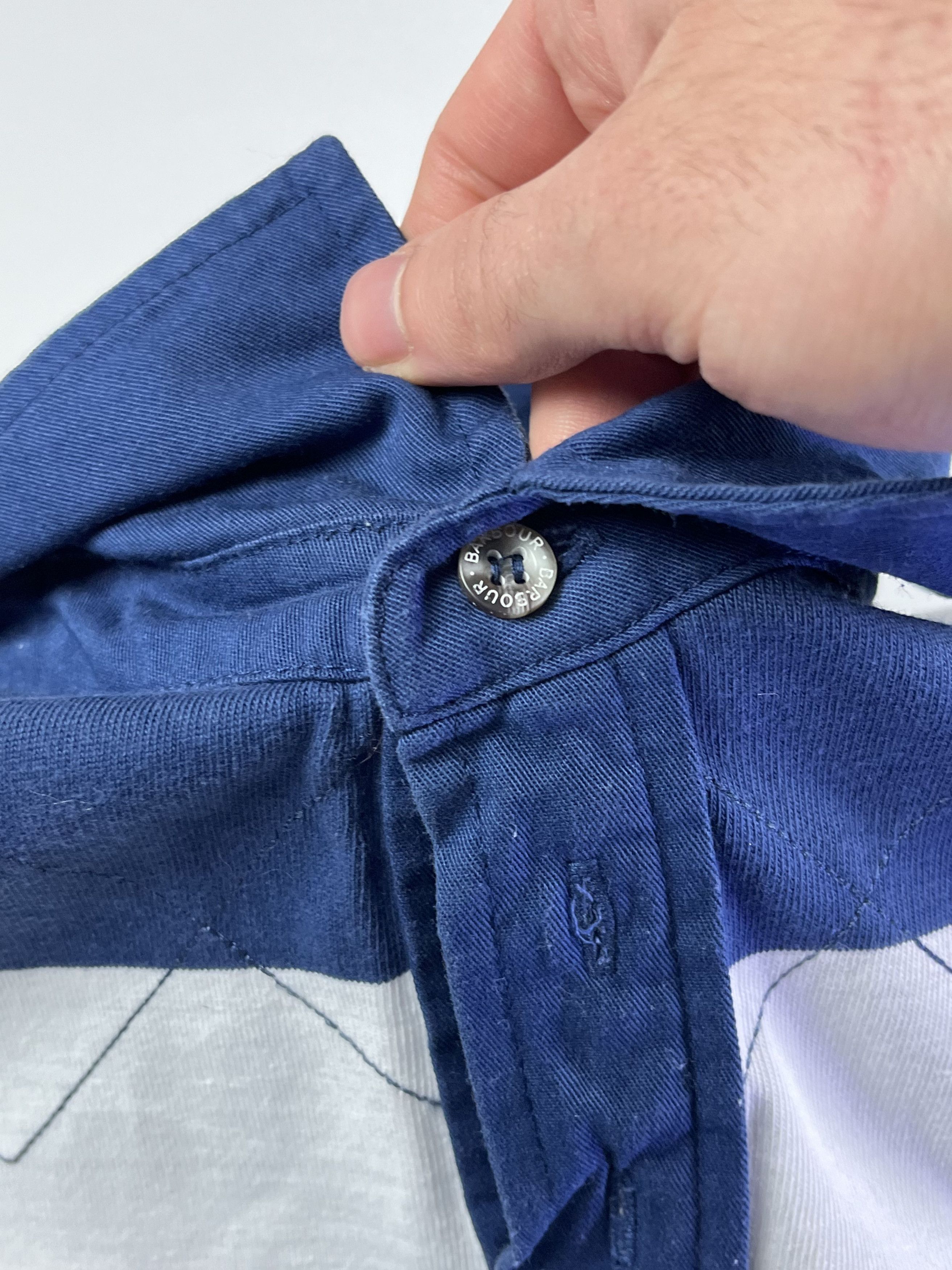 Barbour × Vintage Vintage Barbour Rugby Longsleeve Size US XL / EU 56 / 4 - 4 Thumbnail