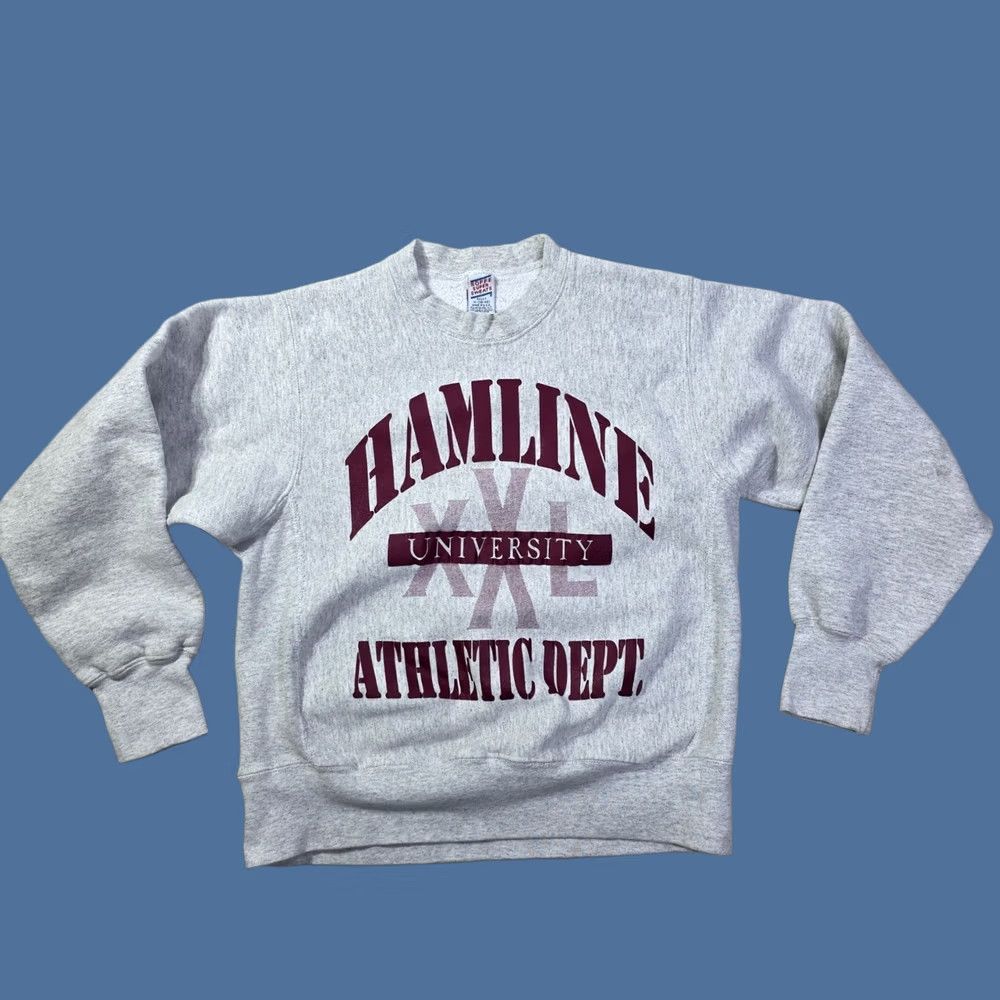 Soffe VINTAGE Hamline University Athletic Dept Sweatshirt Mens Size Medium Grey Size US M / EU 48-50 / 2 - 1 Thumbnail